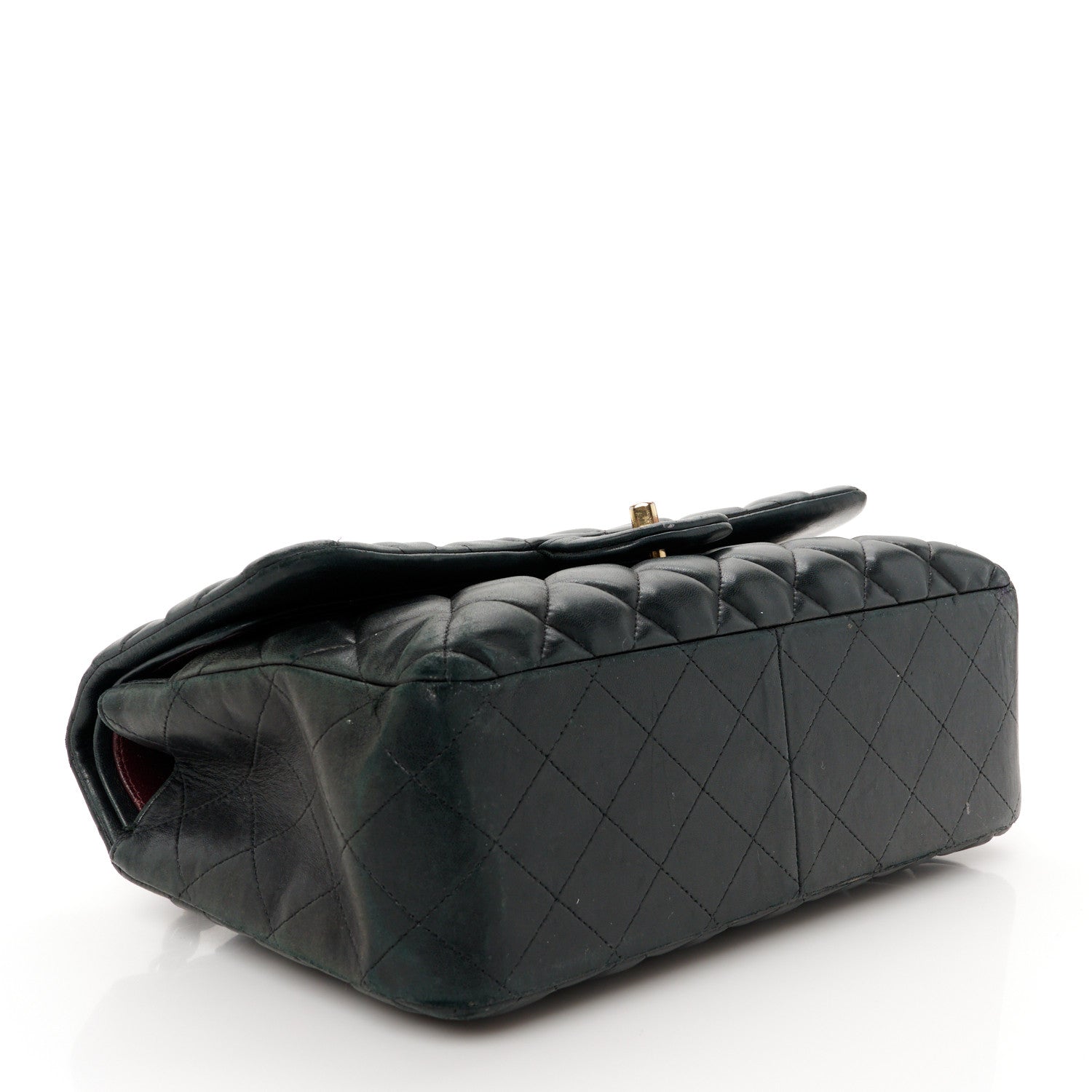 Chanel Lambskin Quilted Jumbo Double Flap Black 4 of 15