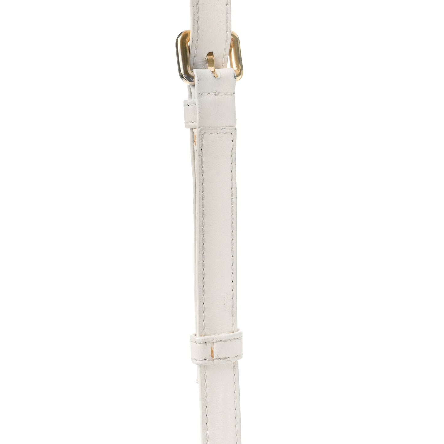 Nappa Matelasse Small Bucket Bag White