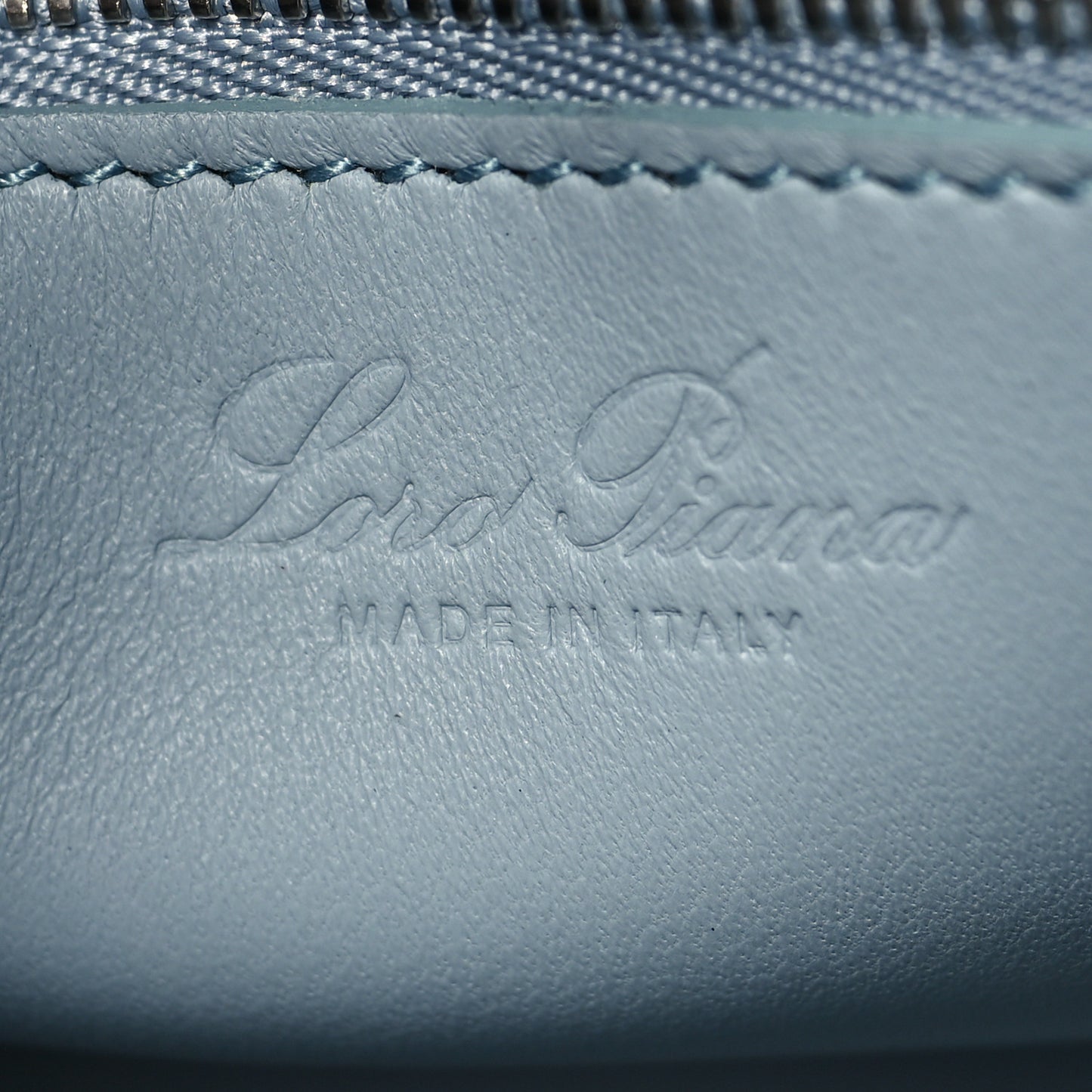 Grained Calfskin Cluisee Petite Top Handle Bag Sky Blue