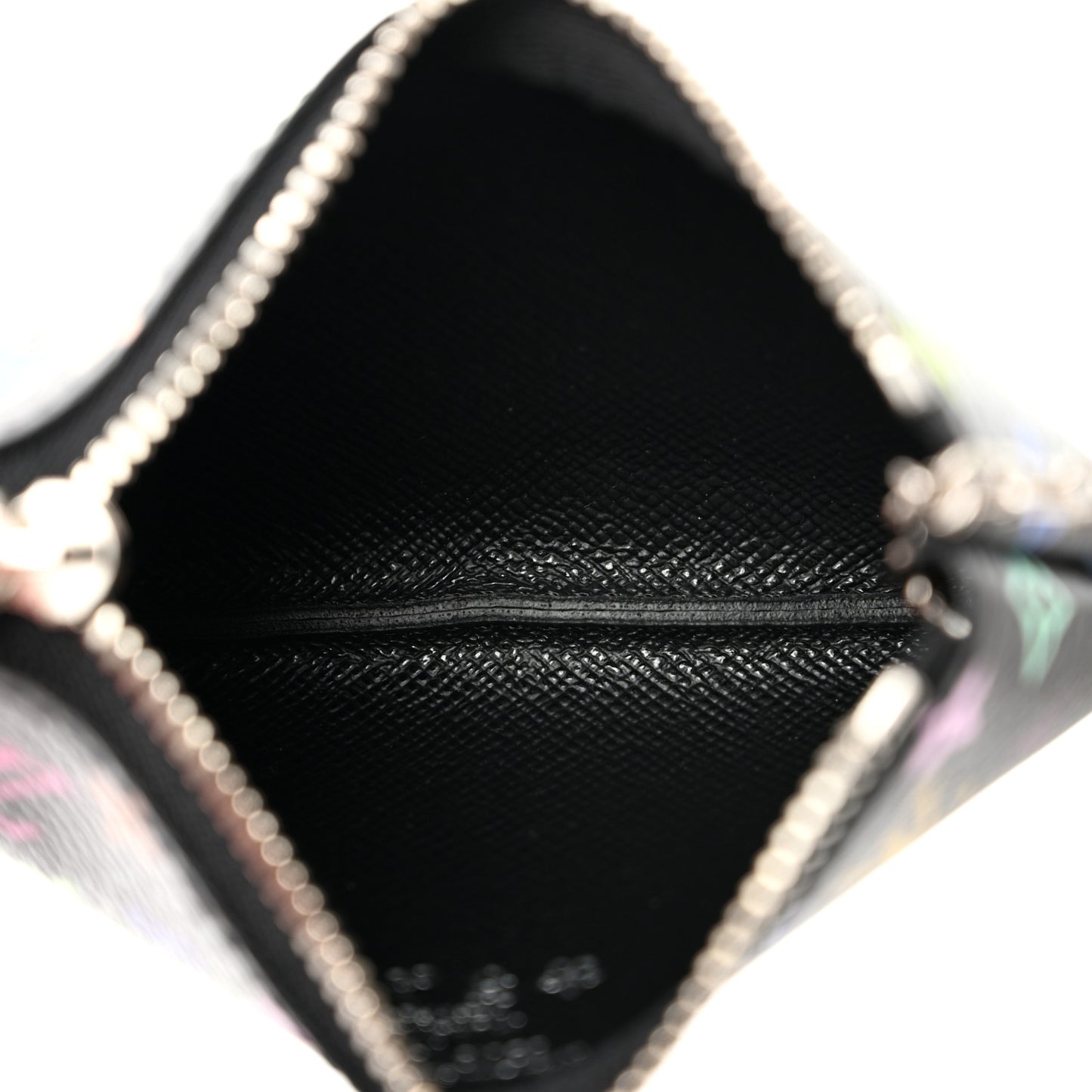 LV X TM Monogram Multicolor Key Pouch Black