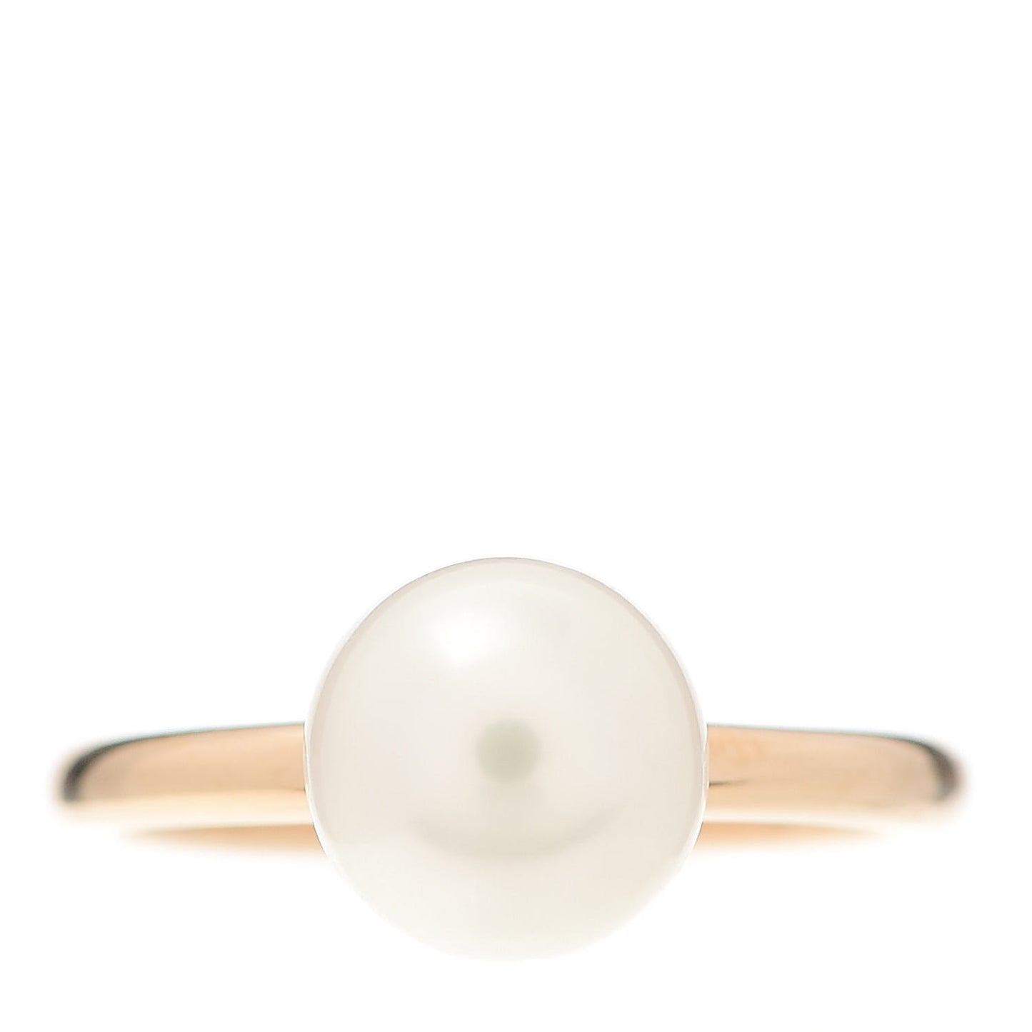 18K Rose Gold Pearl 8mm HardWear Ball Ring 48 4.5