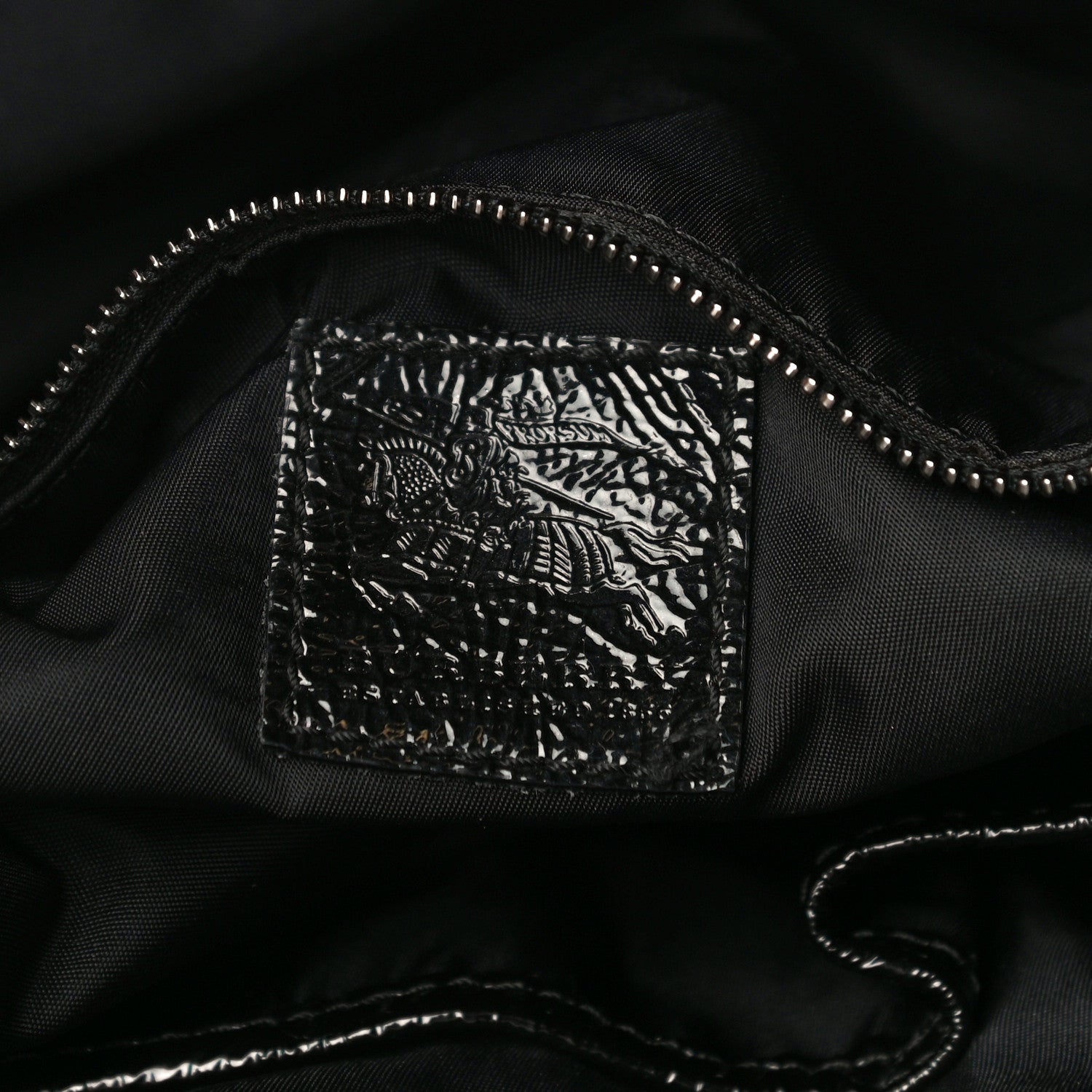 Burberry Nylon Beat Check Small Victoria Tote Black 6 of 11