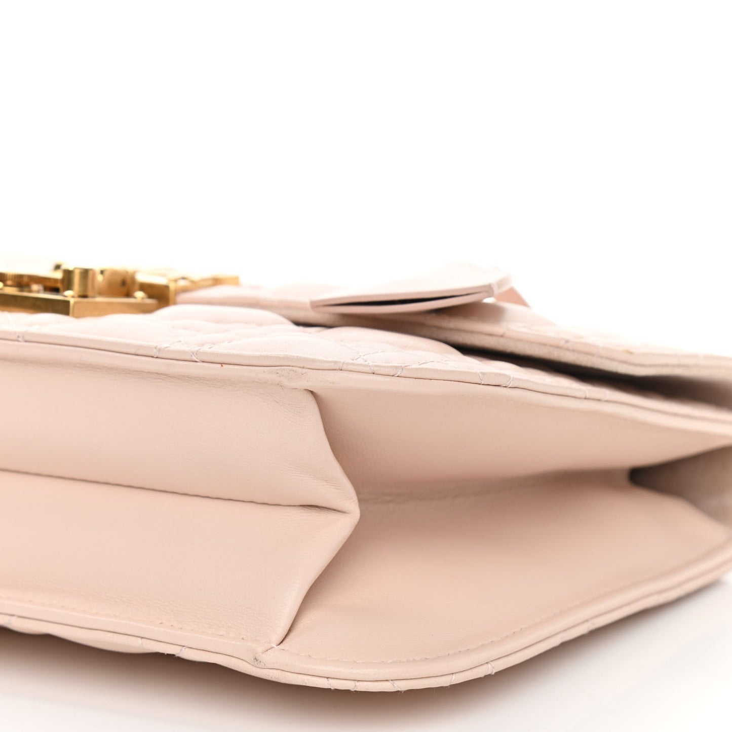 Lambskin Cannage Large Dioraddict Flap Rose Poudre