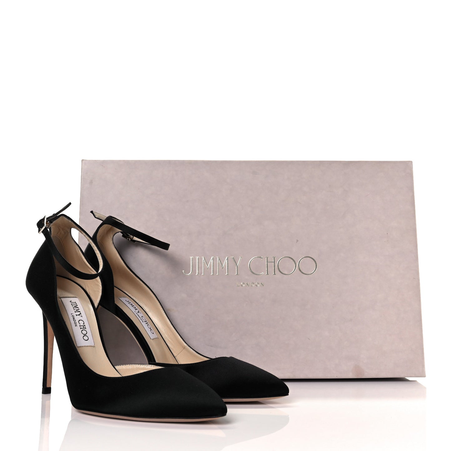 Satin Rosa 100 Pumps 39.5 Black