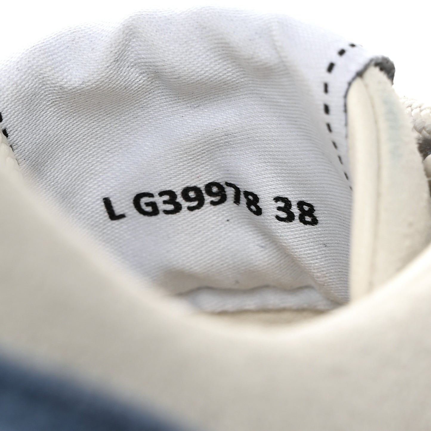 Suede Kidskin Womens CC Sneakers 38 White Blue