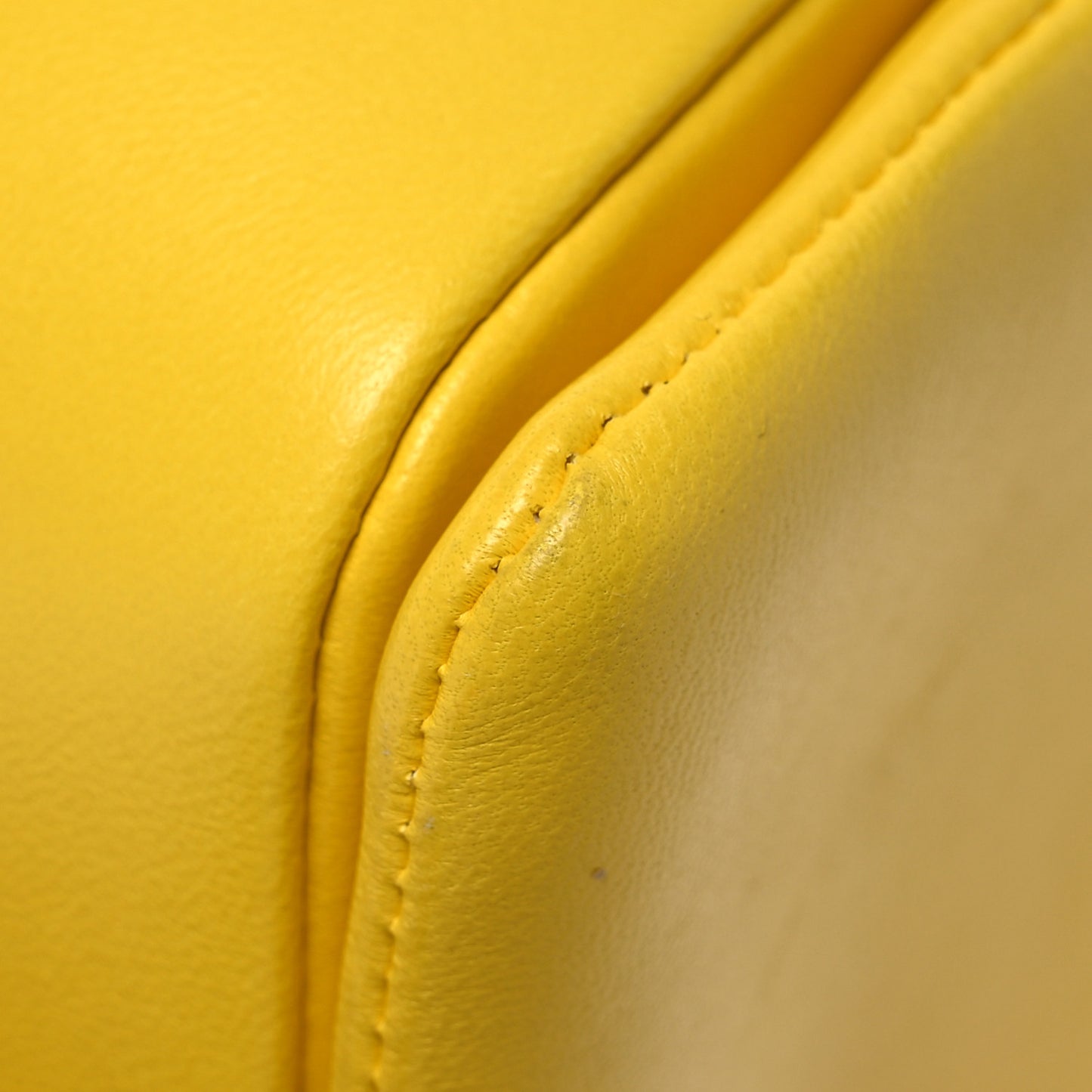 Nappa One Stud Chain Clutch Yellow