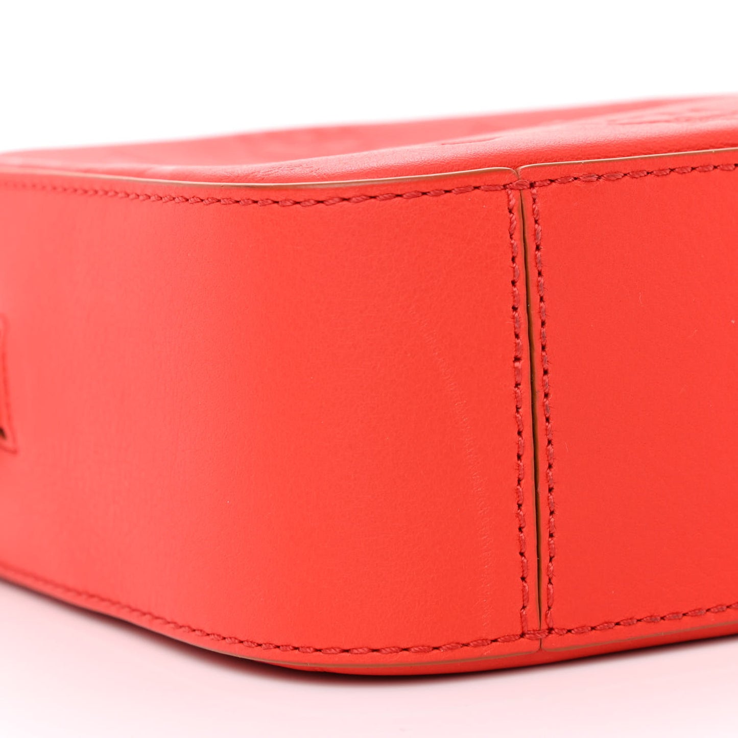 Calfskin Ottomar Monogram Klara Crossbody Bag Hot Coral
