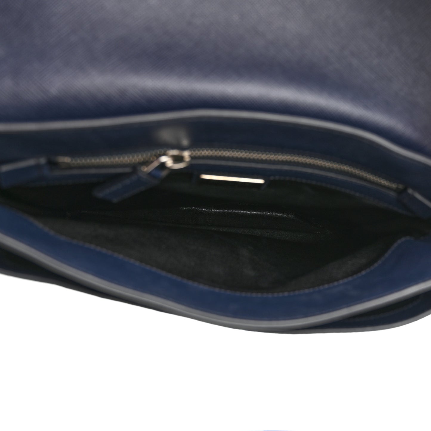 Saffiano Messenger Satchel Bluette