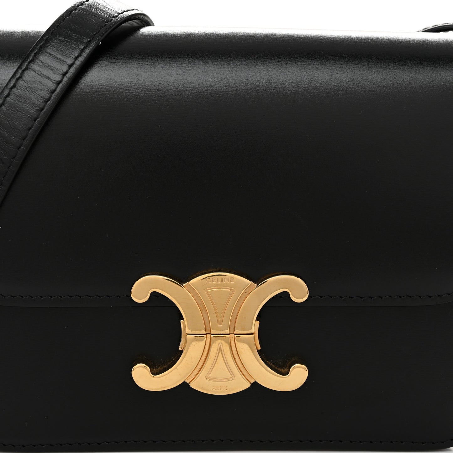 Shiny Calfskin Teen Triomphe Black