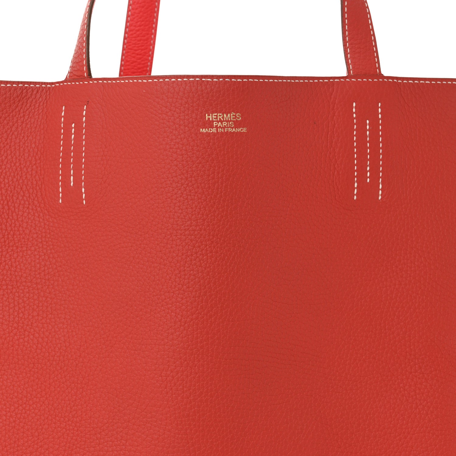 Hermes Taurillon Clemence Double Sens Reversible Tote 36 Sanguine Rose Jaipur 12 of 21