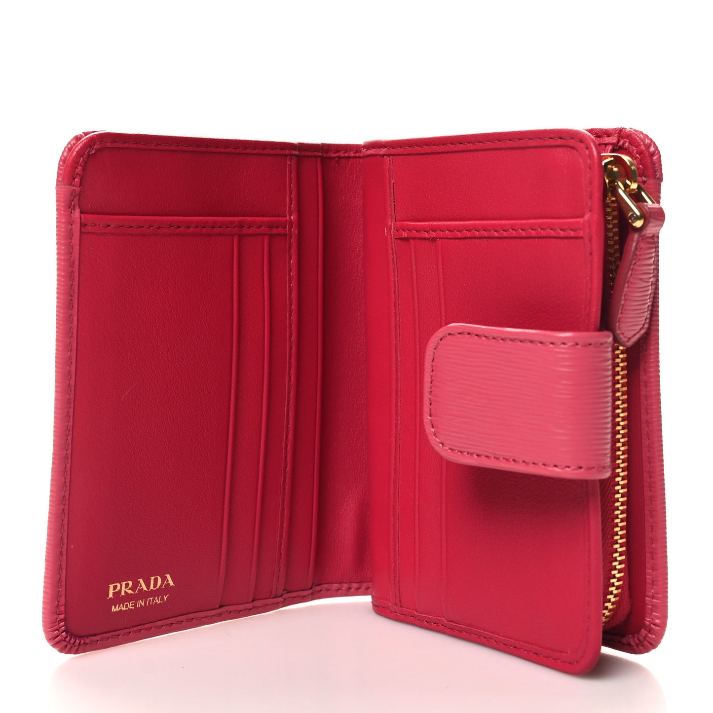 Vitello Move Metal Compact Wallet Peonia