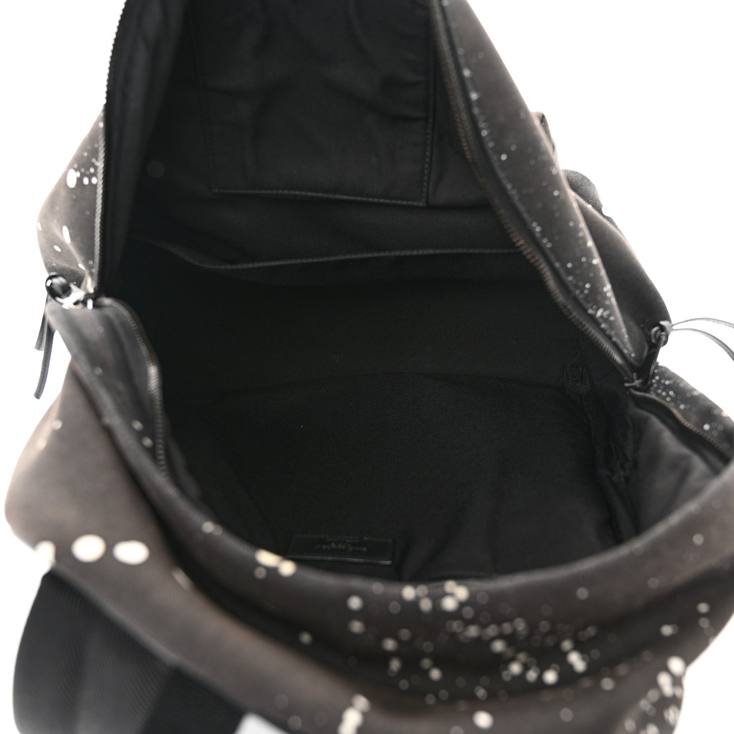 Canvas City Backpack Black White