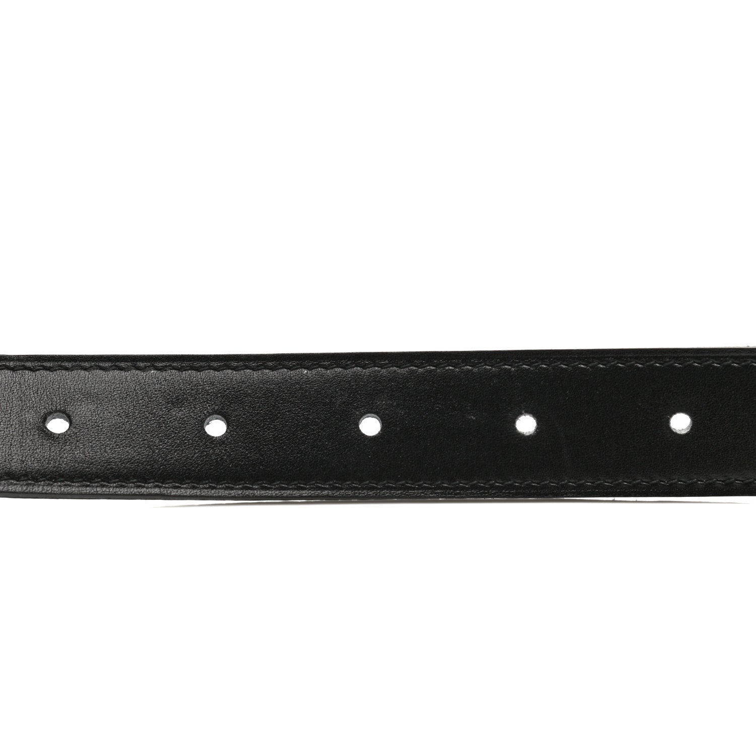 Hermes Box Togo 24mm Belt 75 Black Blue Jean 4 of 7