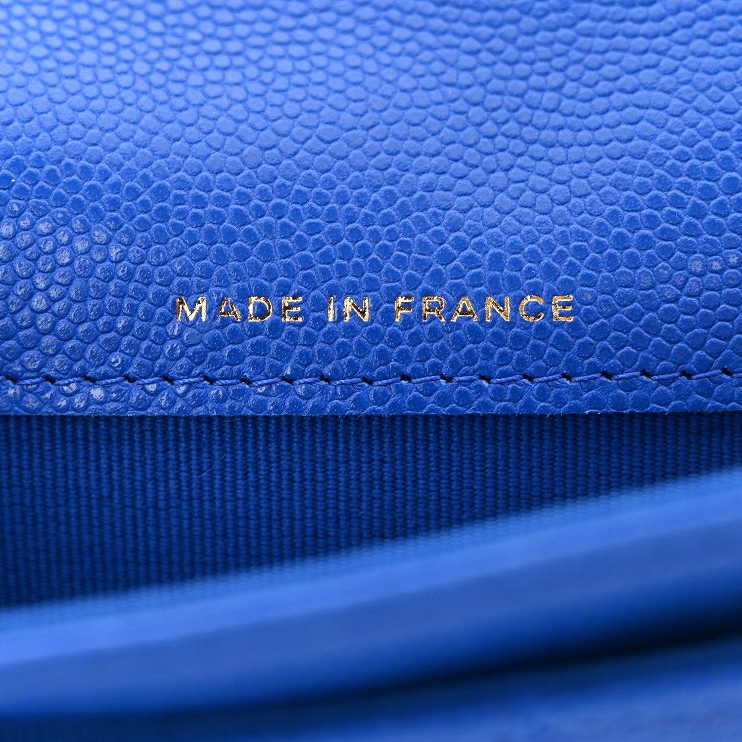 Chanel Caviar Quilted Flap Card Holder Wallet Blue 7 of 9