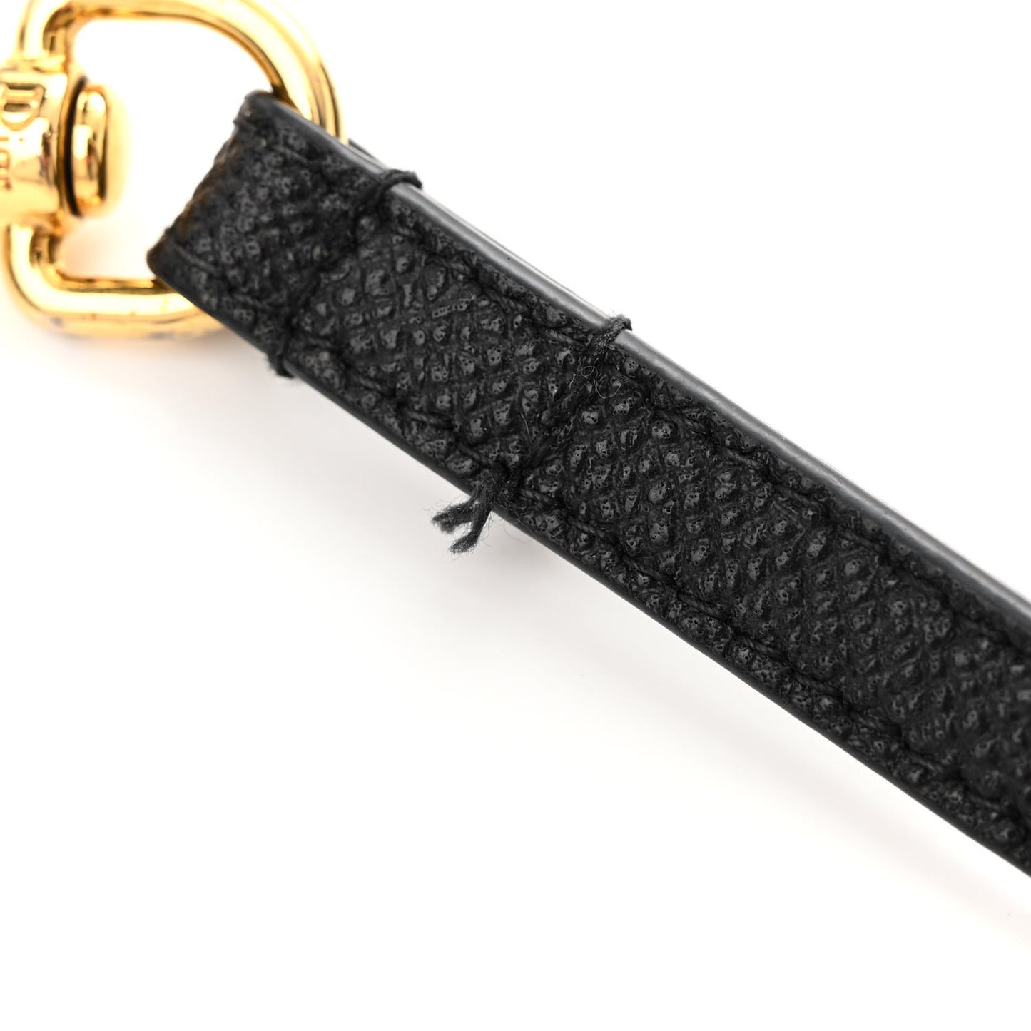 Grained Calfskin Caro Double Pouch Black