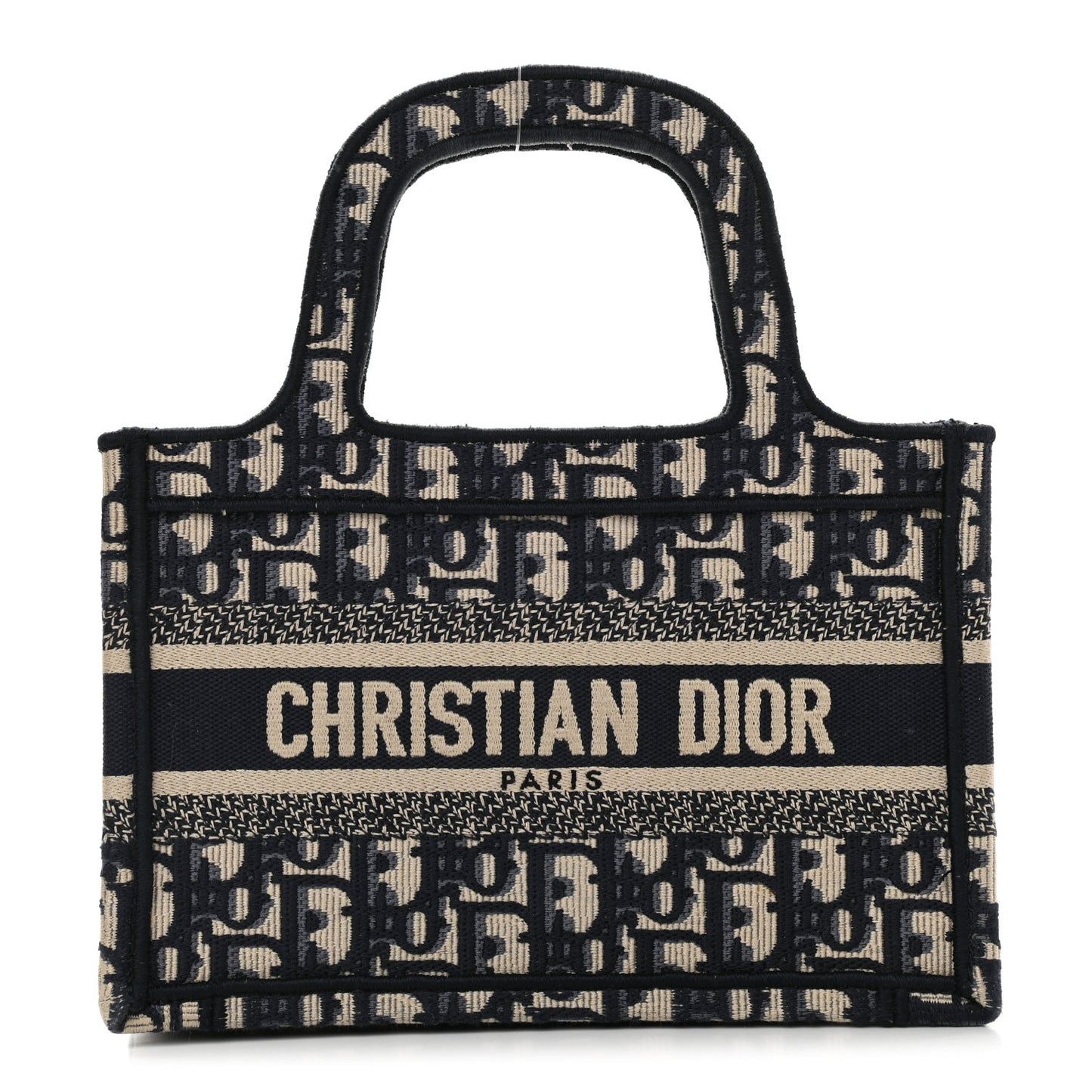 Oblique Mini Book Tote Blue Multicolor