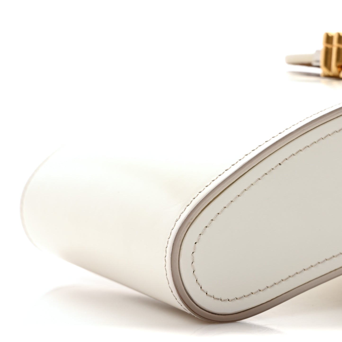 Box Calfskin Clutch White
