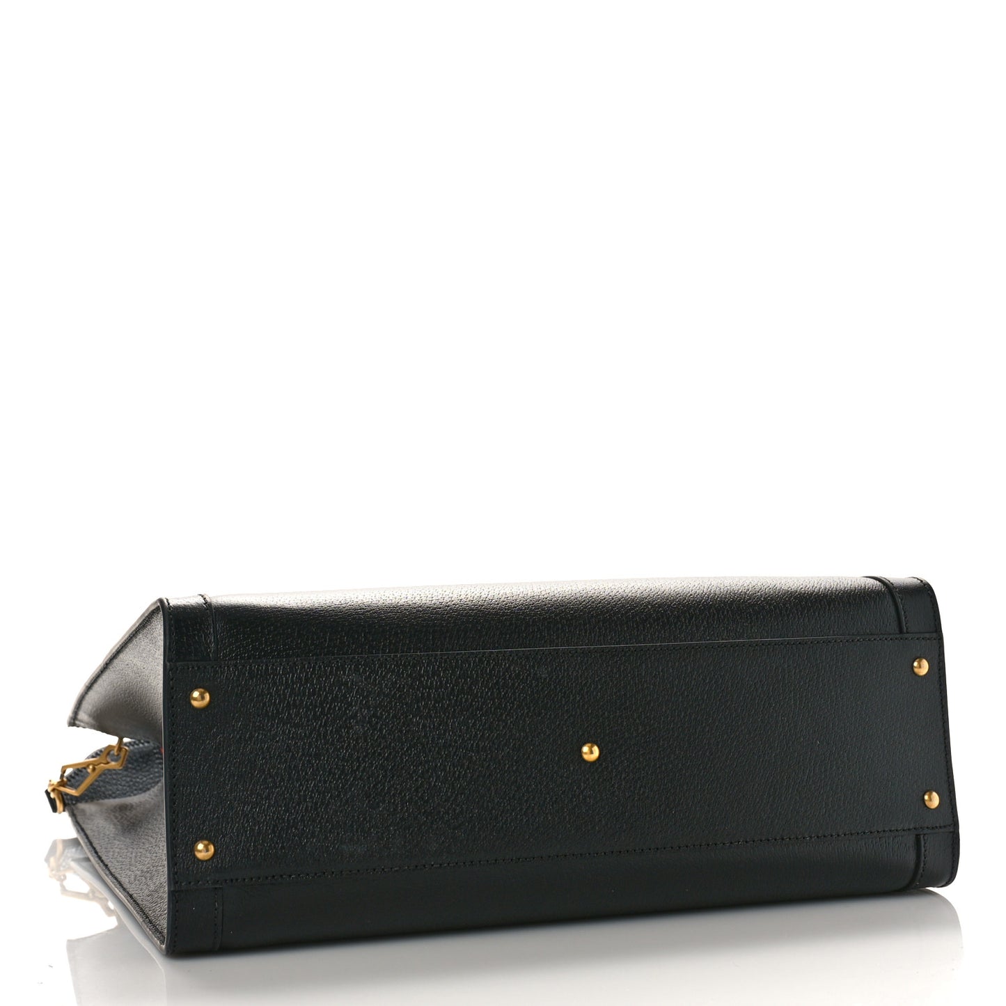 Wonka Grain Calfskin Large Diana Tote Bag Black