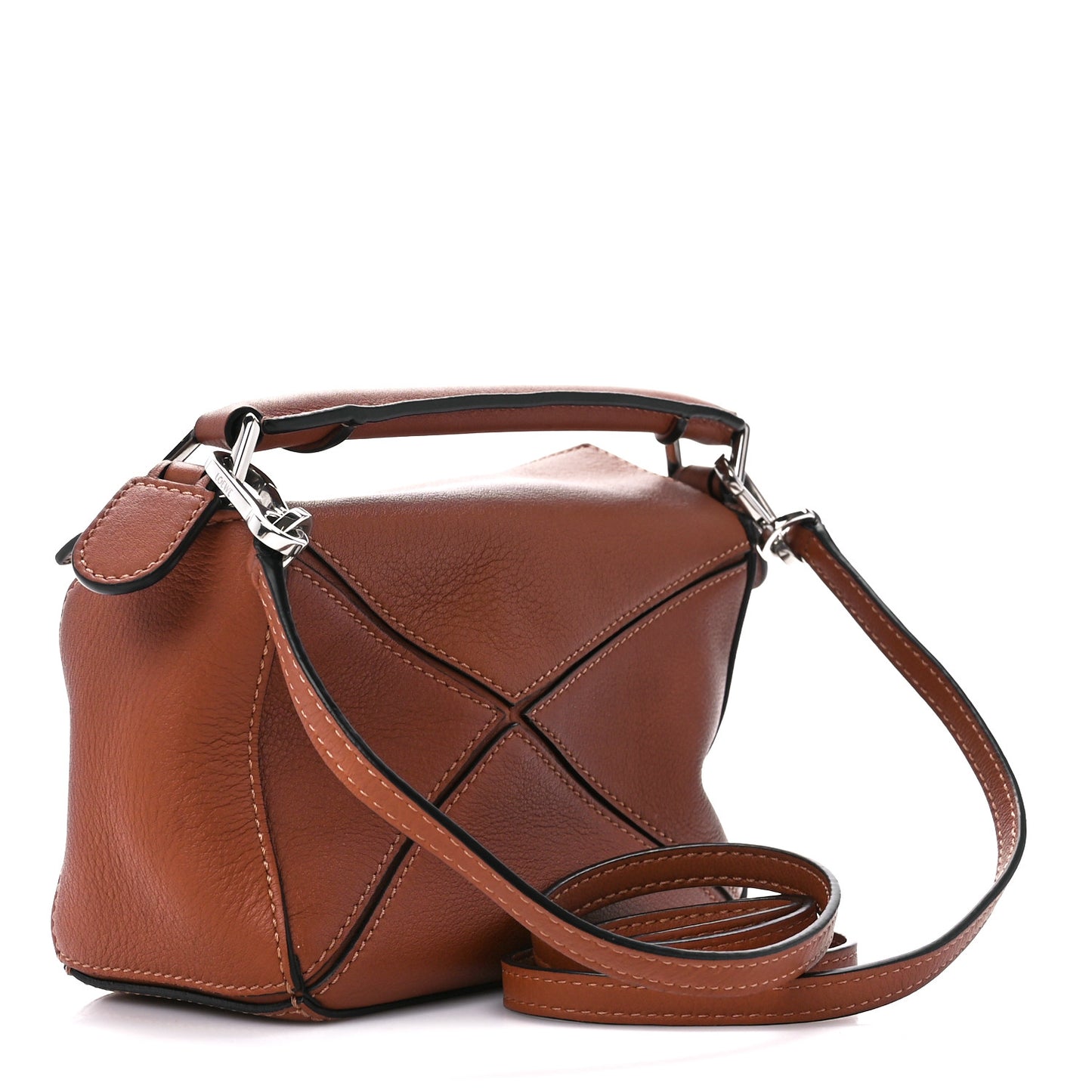 Calfskin Mini Puzzle Bag Tan