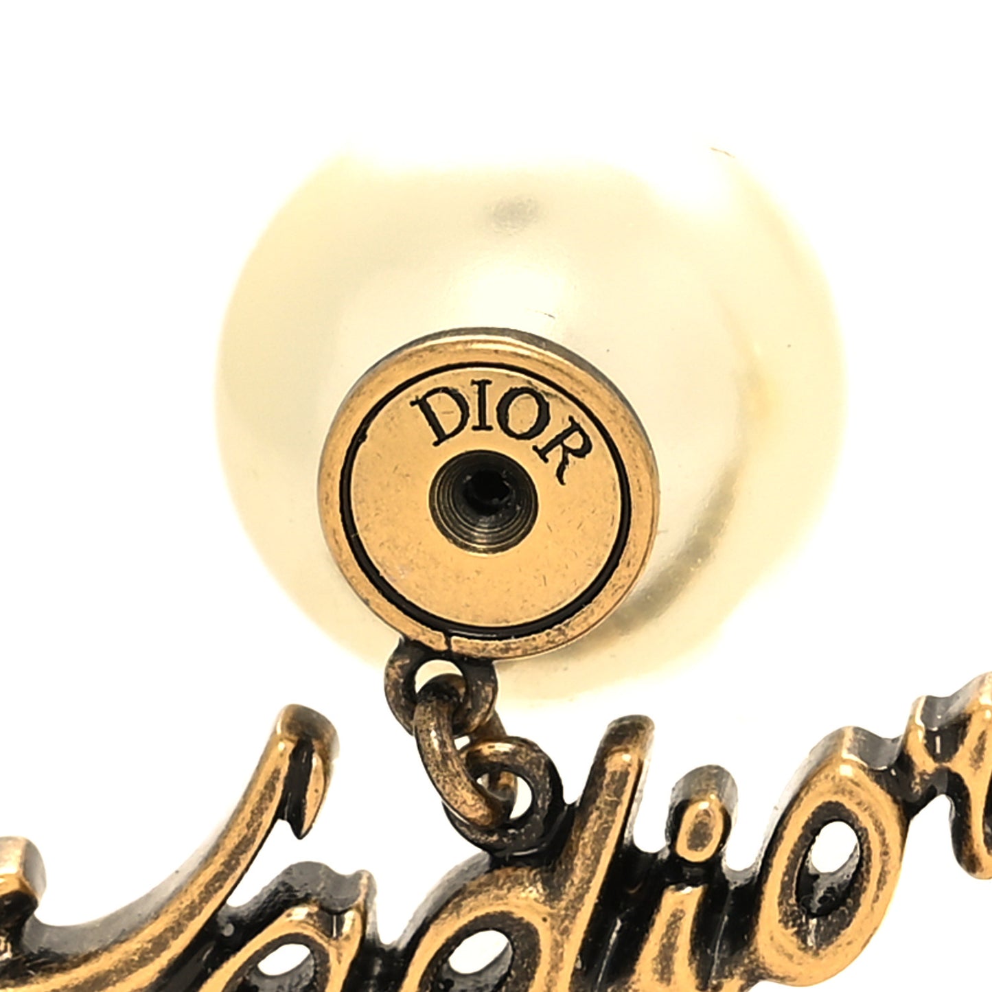 Pearl J'Adior Tribal Earrings Gold