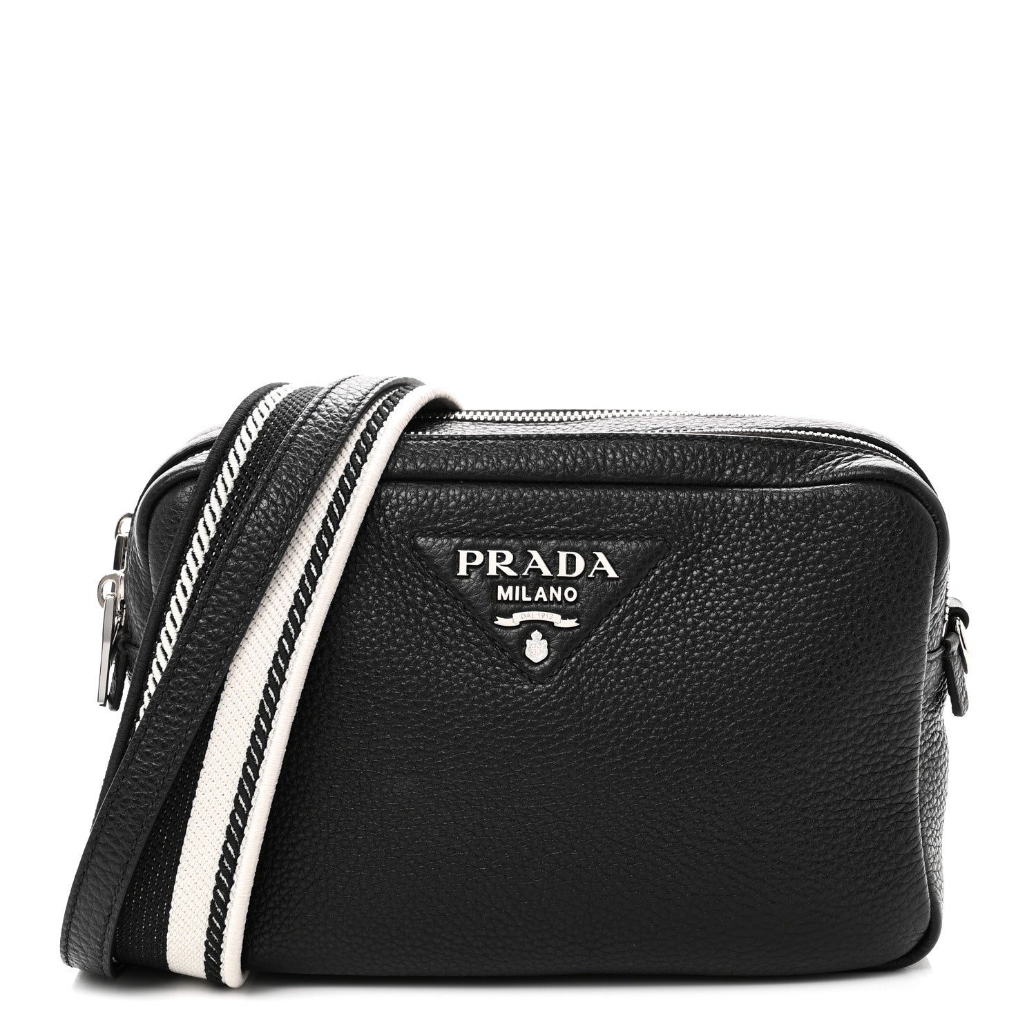 【極美品✨】PRADA プラダ　ボディバッグ　VITELLO DAINO 黒 プラダ PRADA ボディバッグ ショルダーバッグ VIT.DAINO ヴィッテロ