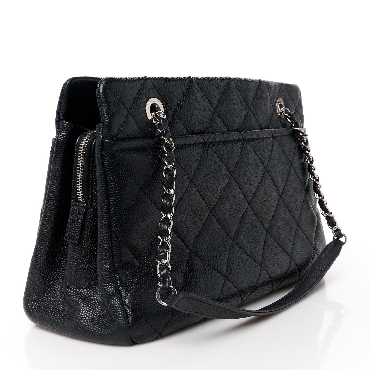 Caviar Quilted CC Timeless Soft Tote Black