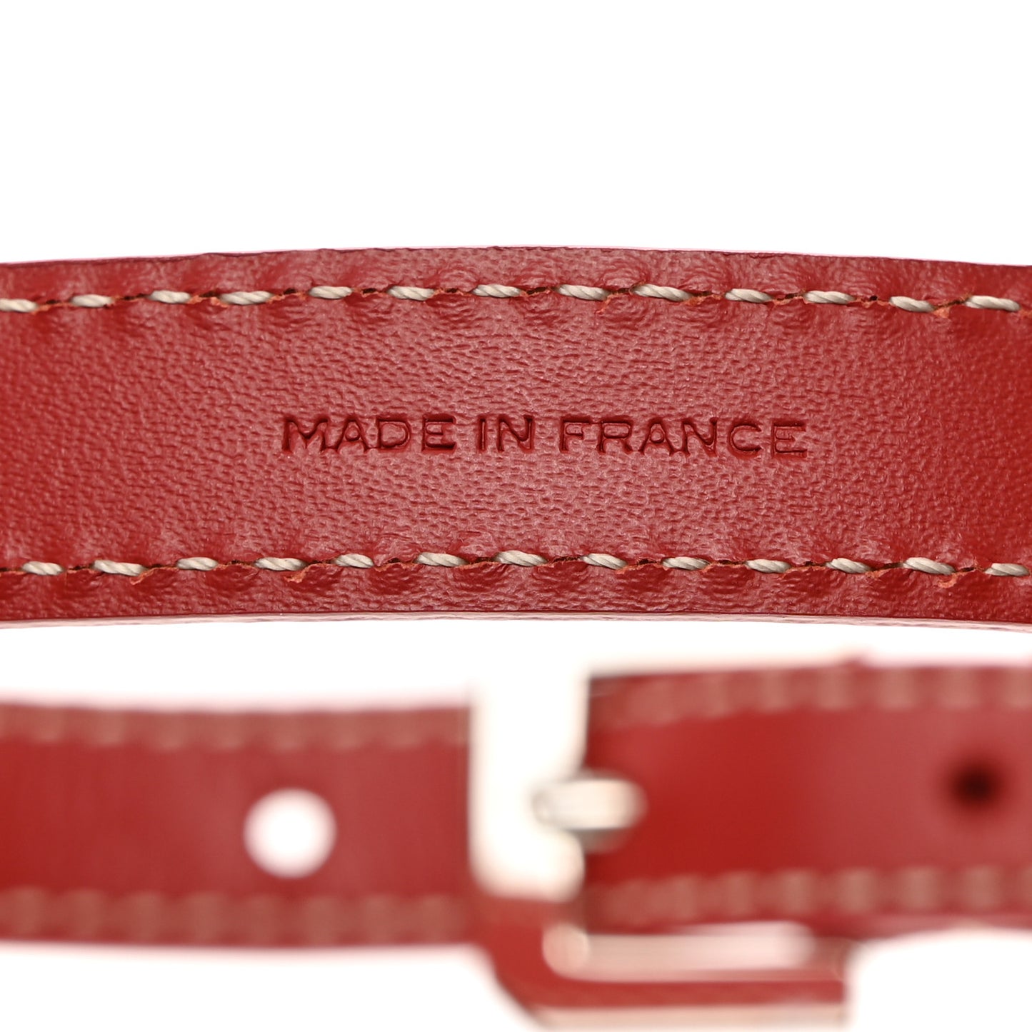 Calfskin Adjustable Shoulder Strap Red