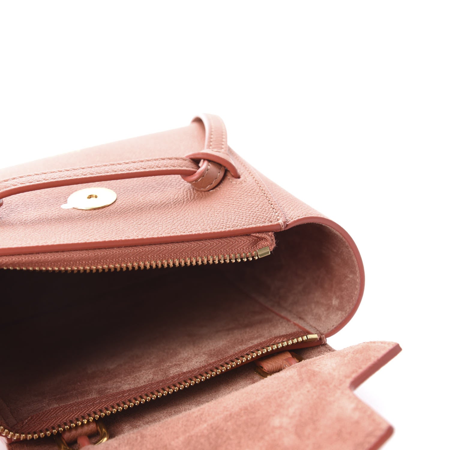 Celine Grained Calfskin Pico Belt Bag Lychee 5 of 10