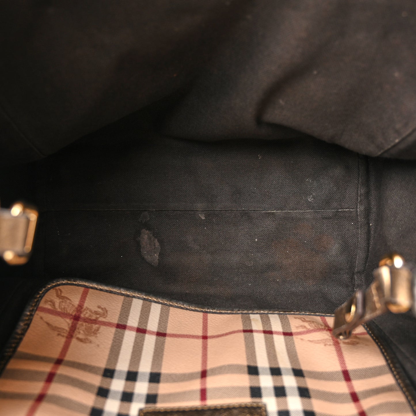 Haymarket Check Small Canterbury Tote Bronze