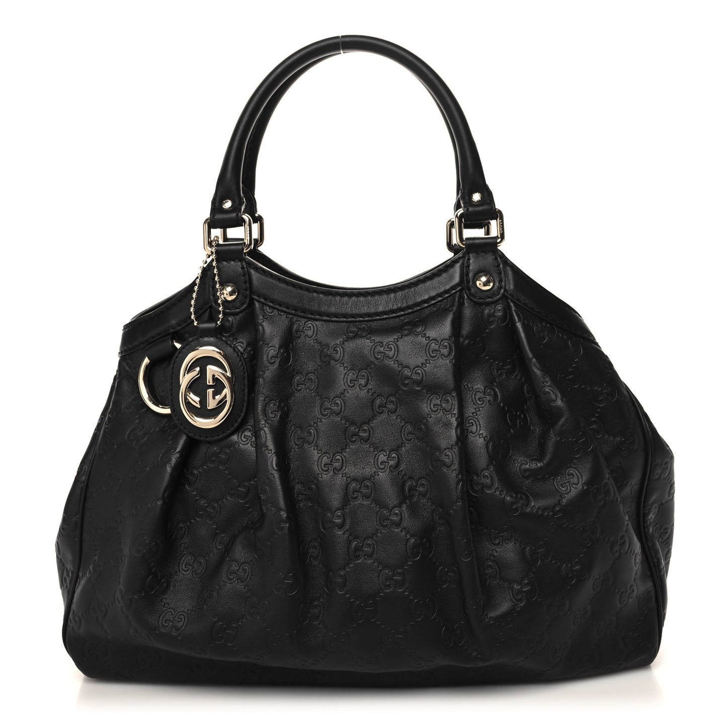 Guccissima Medium Sukey Tote Black