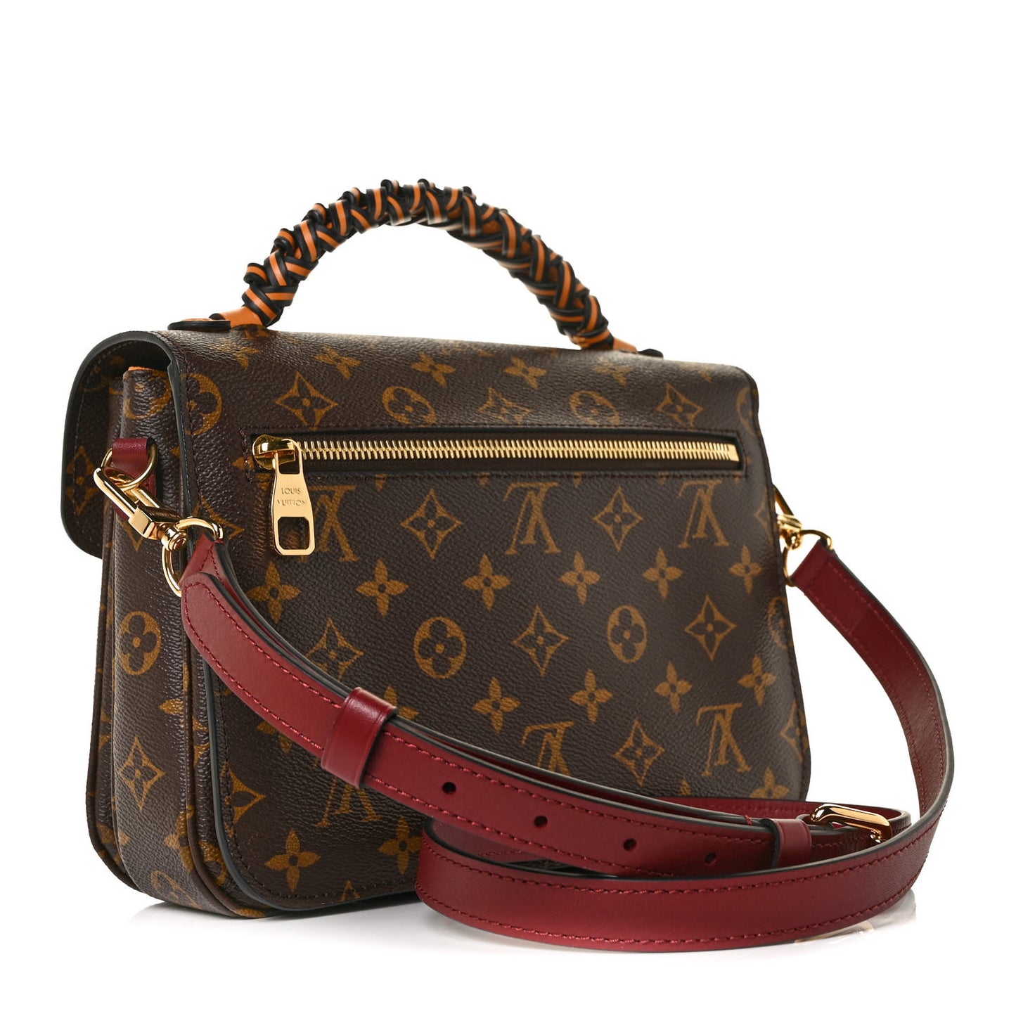 Monogram Braided Pochette Metis Safran