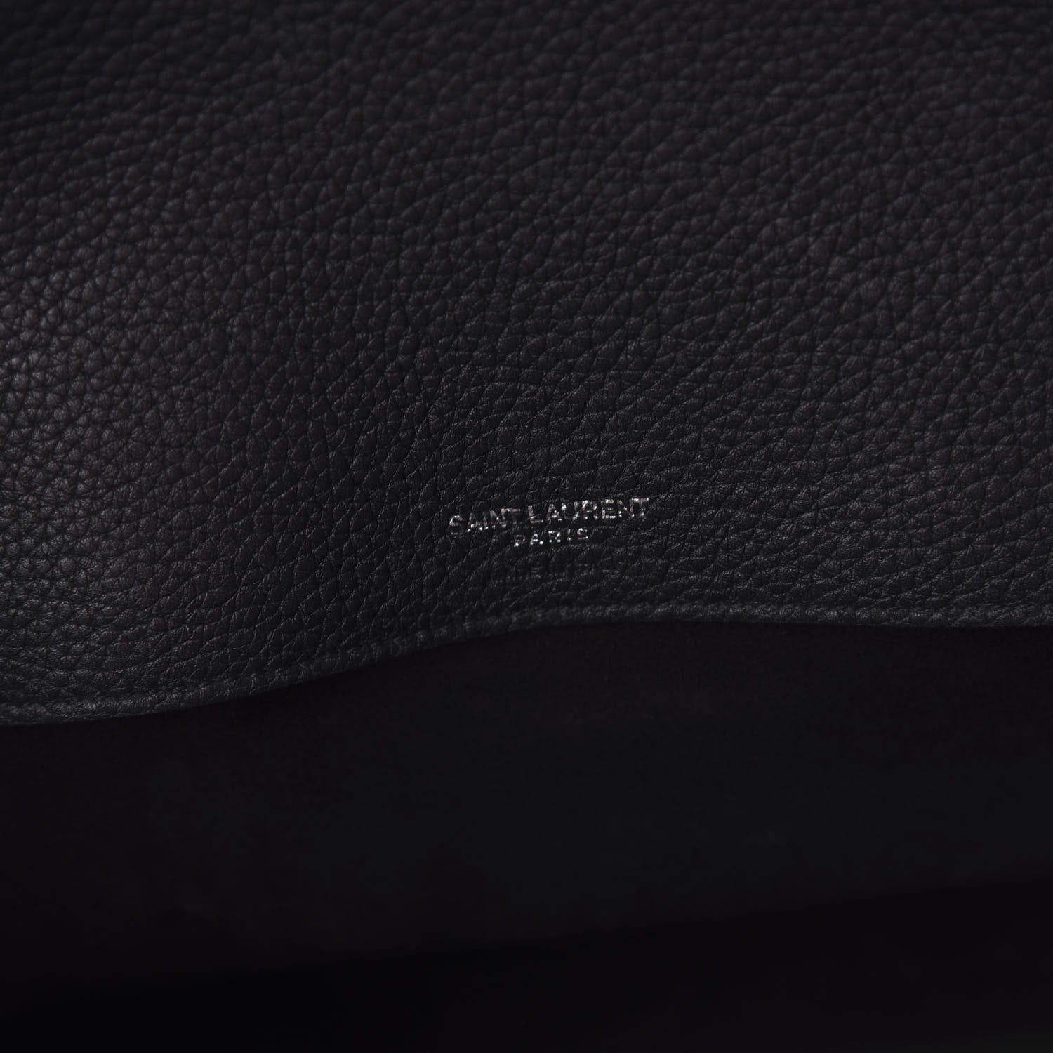 Saint Laurent Grained Calfskin Medium Souple Sac De Jour Black 9 of 13