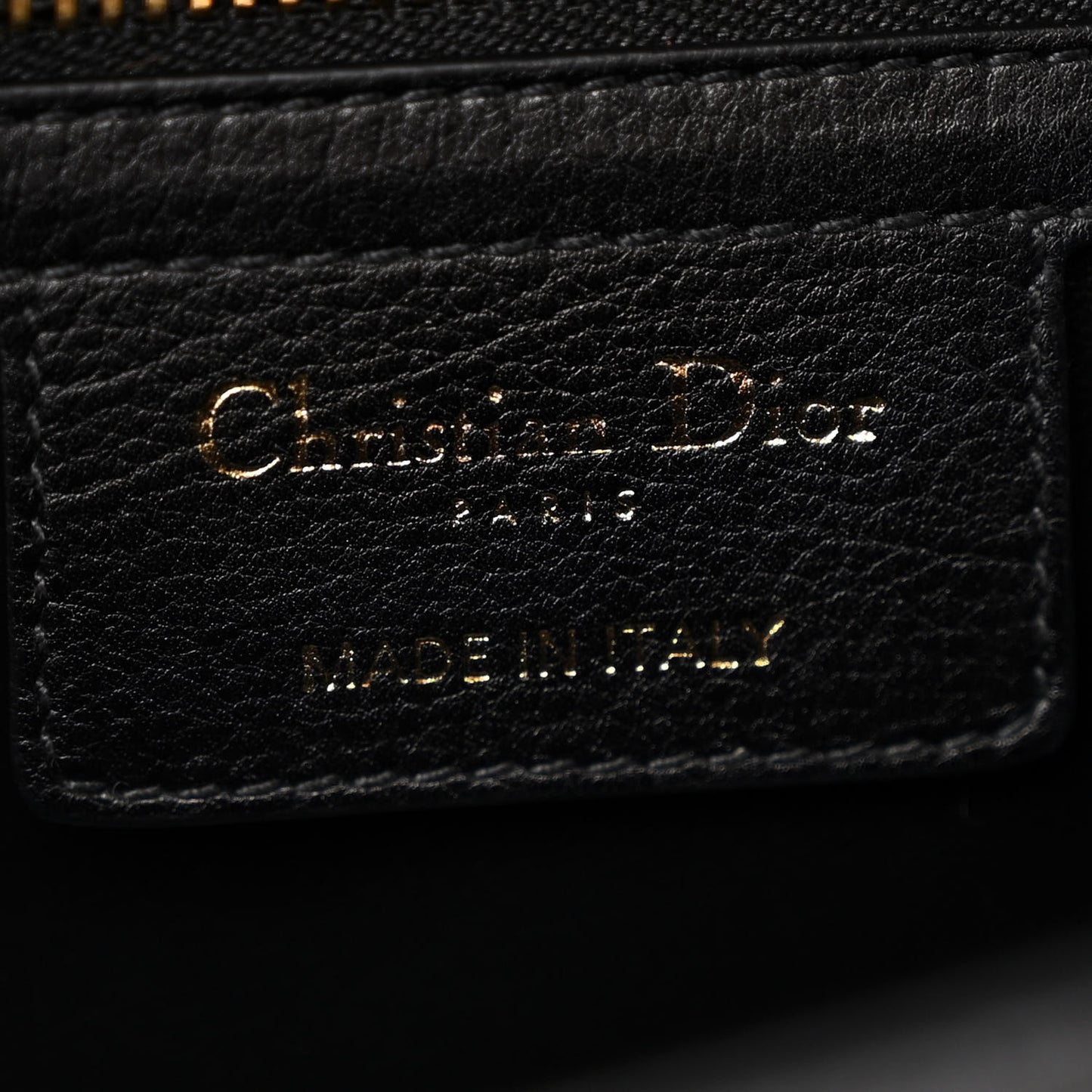 Calfskin Cannage Medium Caro Bag Black
