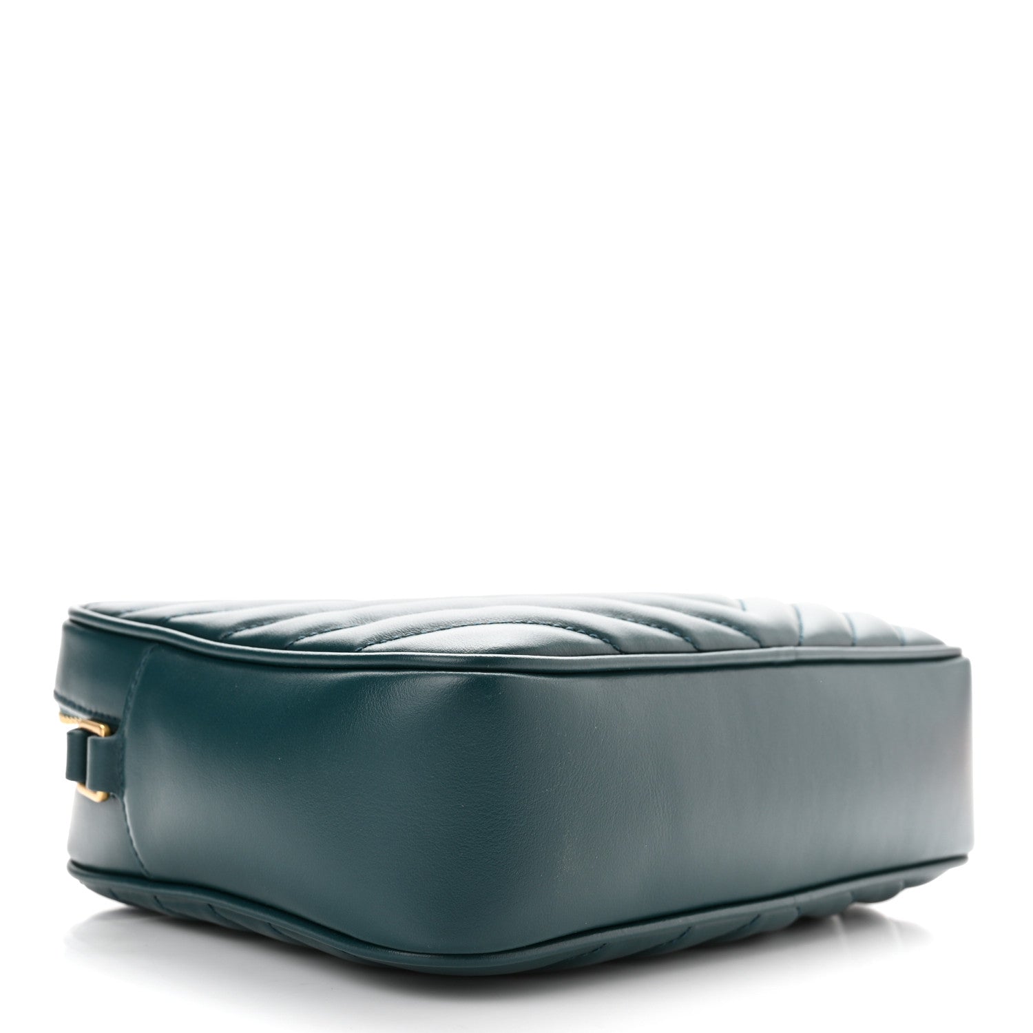 Saint Laurent Calfskin Matelasse Monogram Lou Camera Bag Sea Turquoise 4 of 10