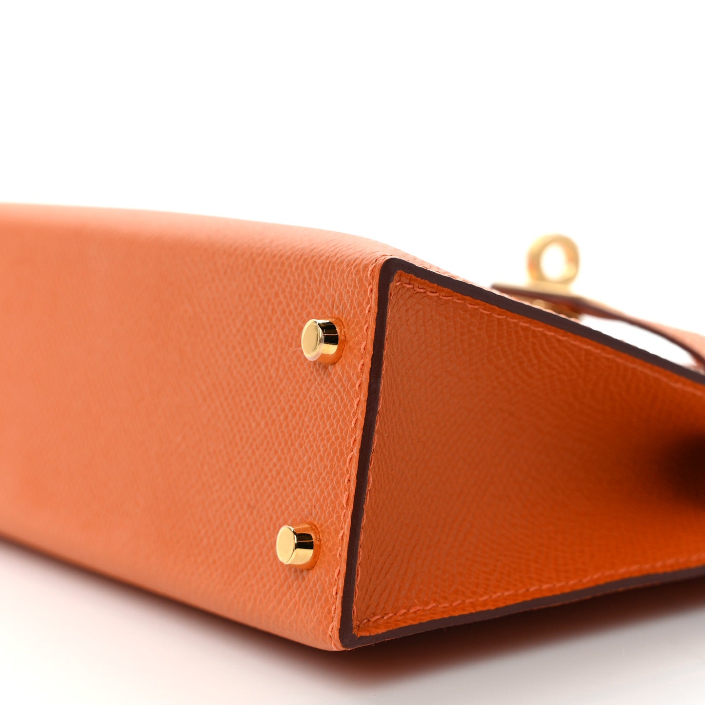 Epsom Horseshoe Mini Kelly Sellier 20 Orange Rouge Casaque