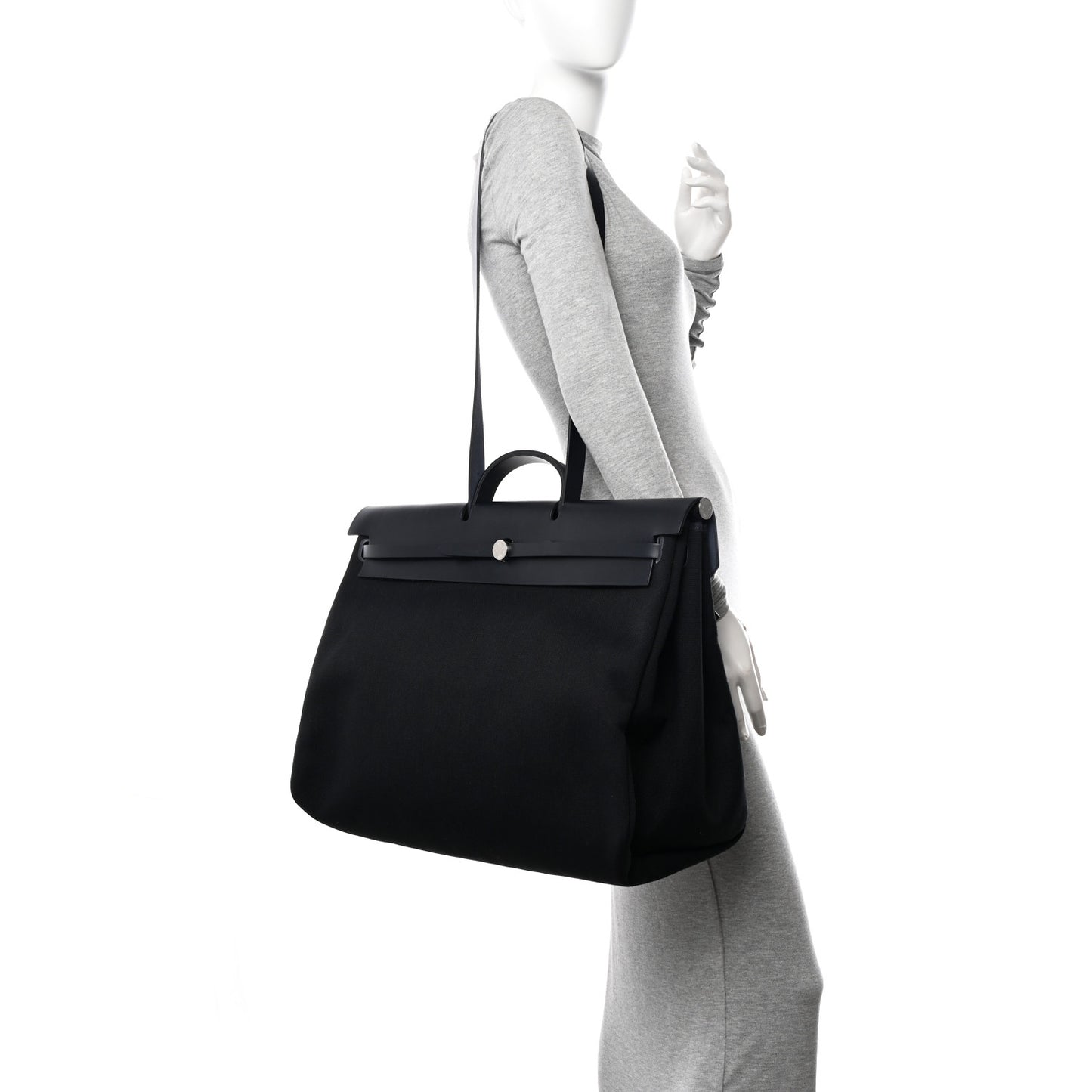 Military Toile Vache Hunter Herbag Zip Retourne Cabine Bag Black Bleu Marine