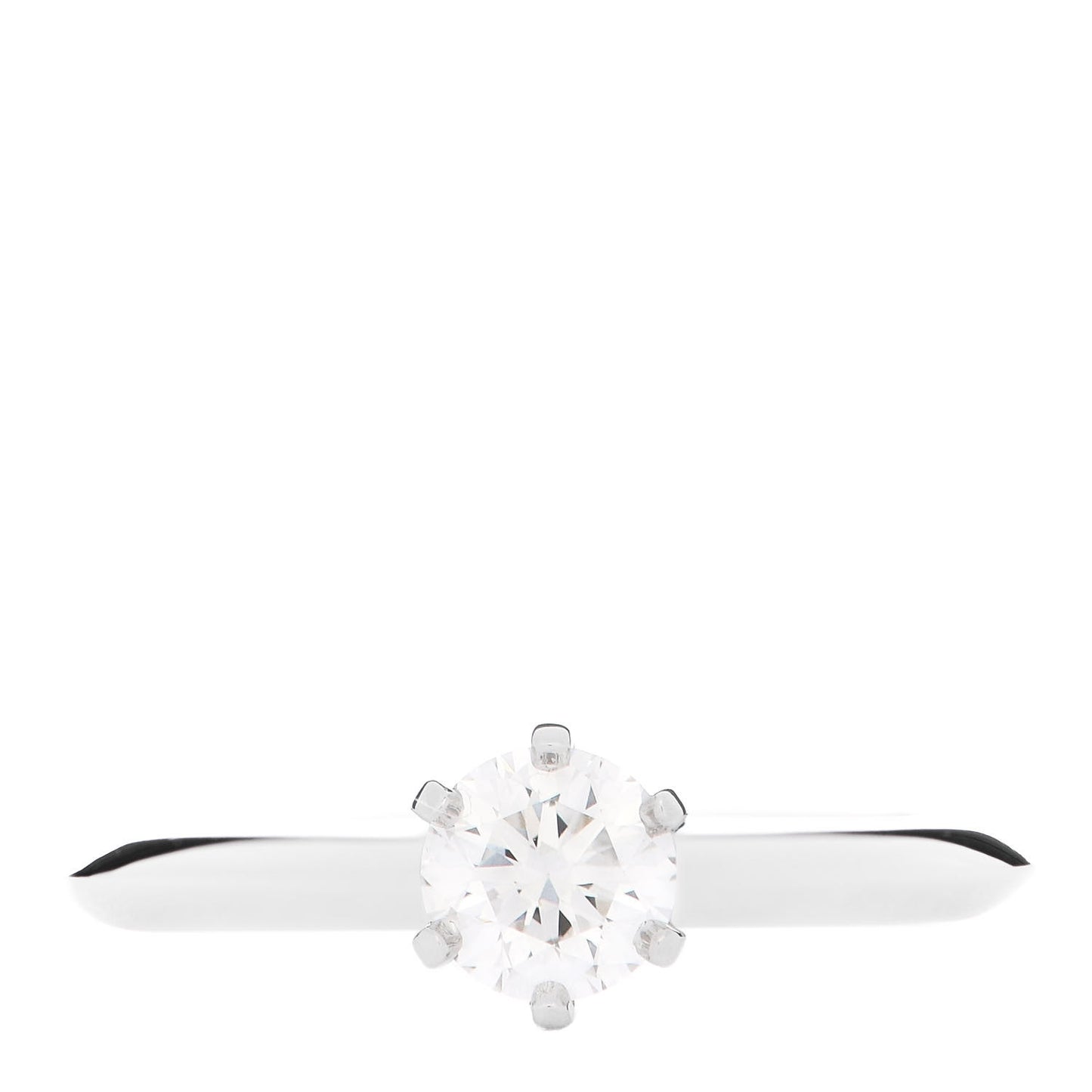 Platinum Diamond .32ct Solitaire Engagement Ring 48 4.5