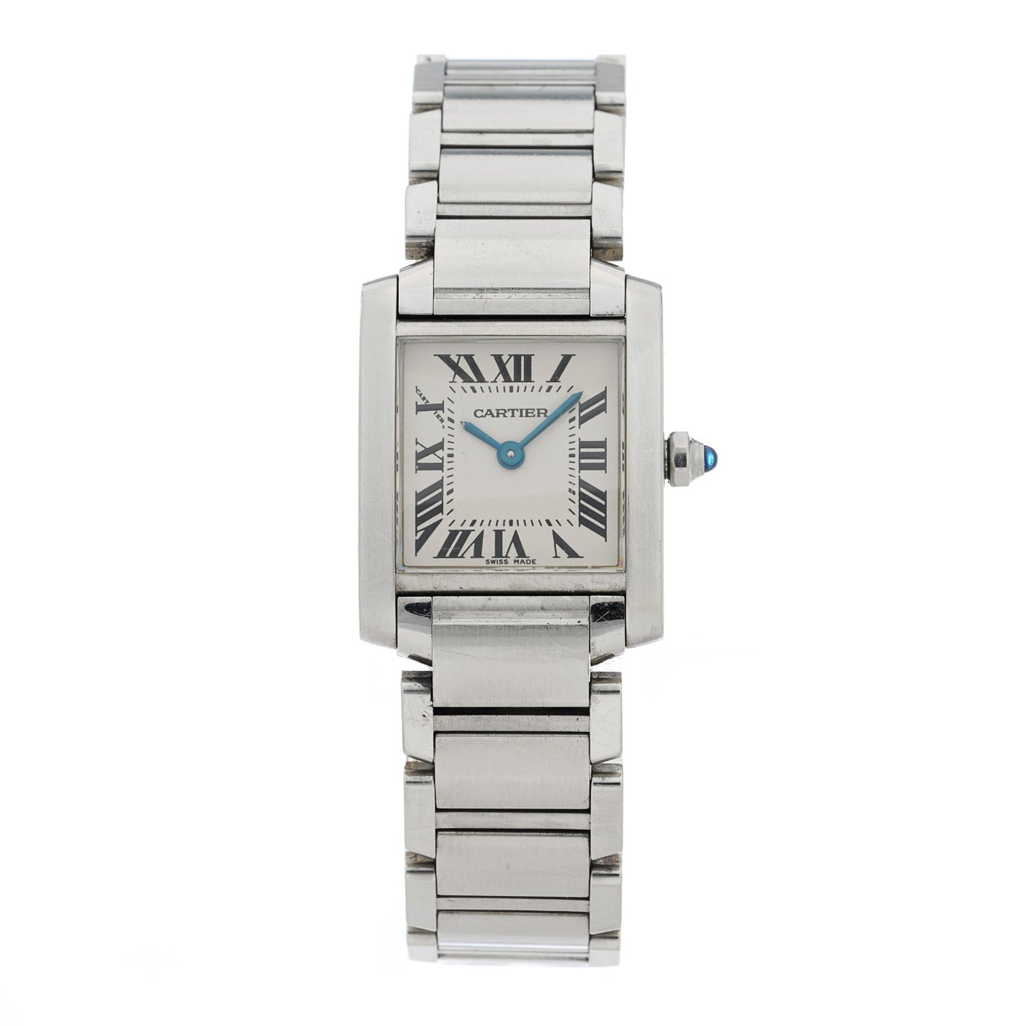 Stainless Steel 20mm Tank Francaise Quartz Watch