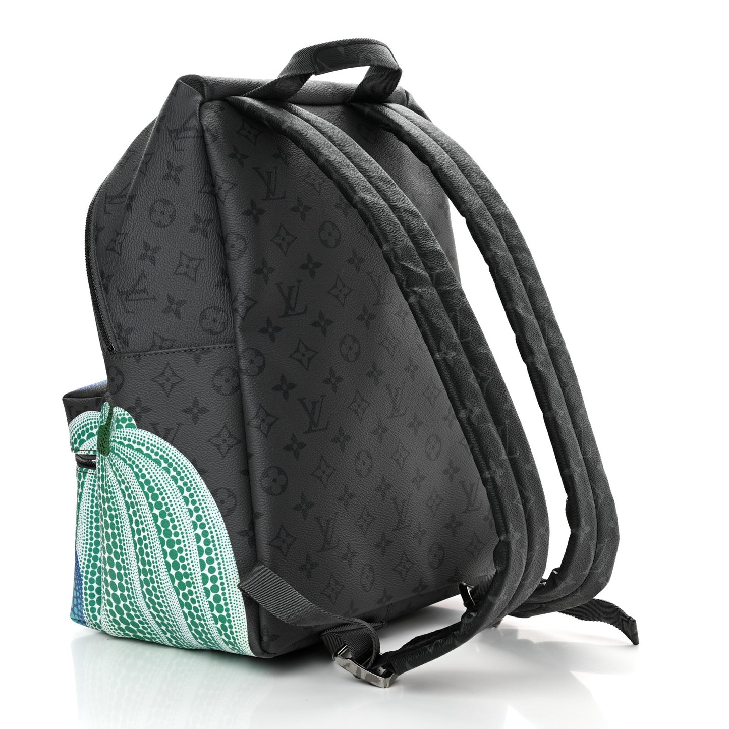 LV X YK Monogram Eclipse Reverse Kusama Pumpkin Discovery Backpack