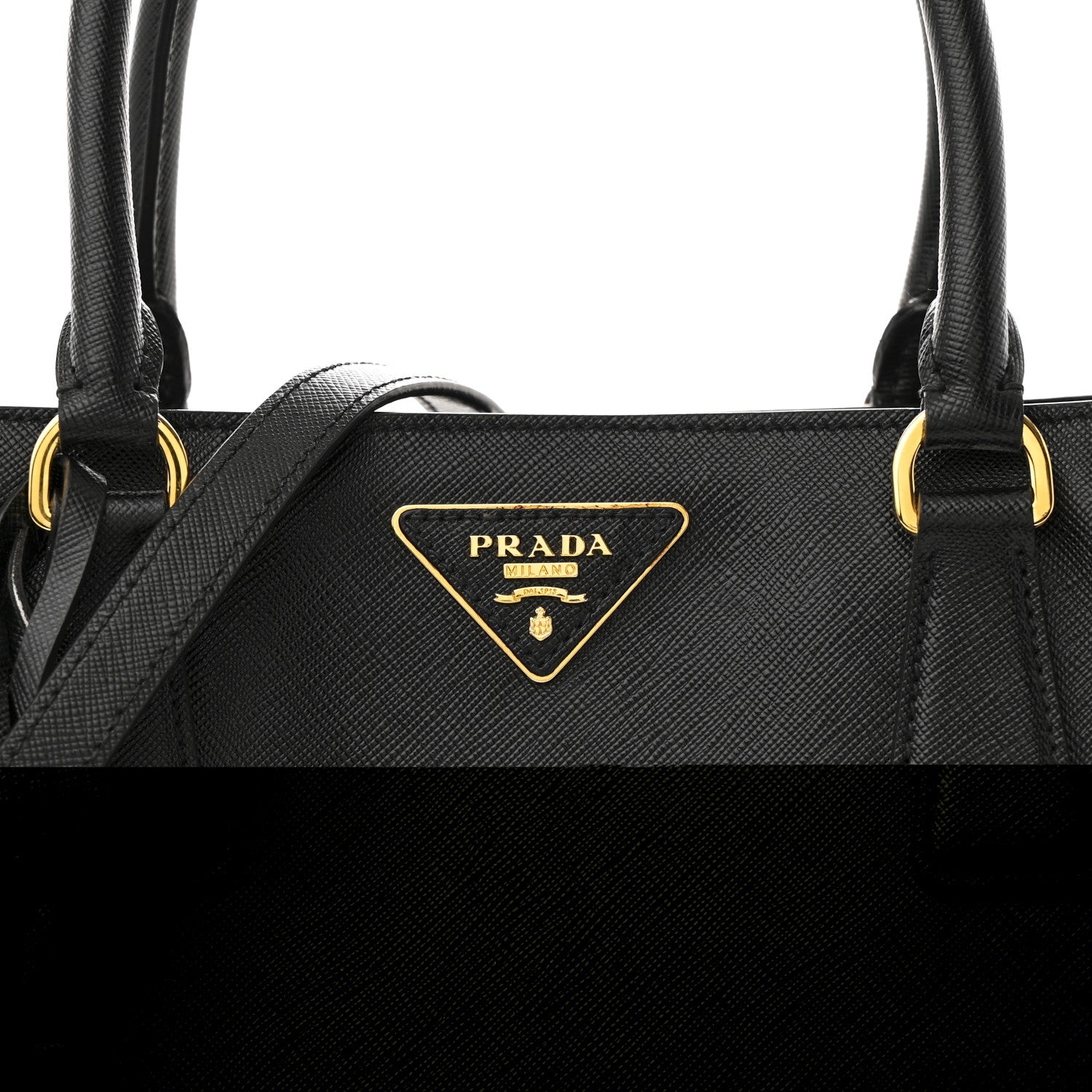 Prada Saffiano Lux Medium Tote Black 9 of 11