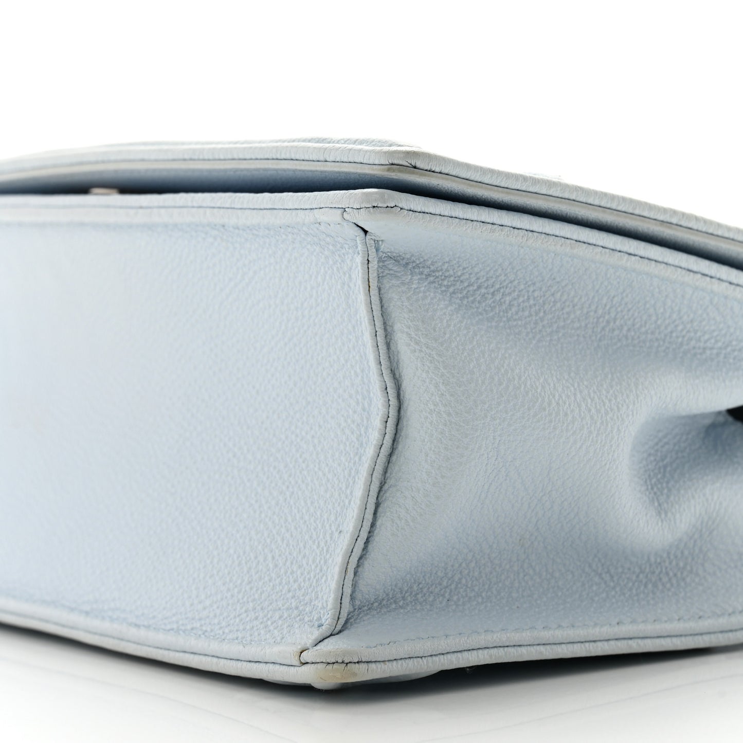 Grained Calfskin Medium Diorama Flap Bag Light blue