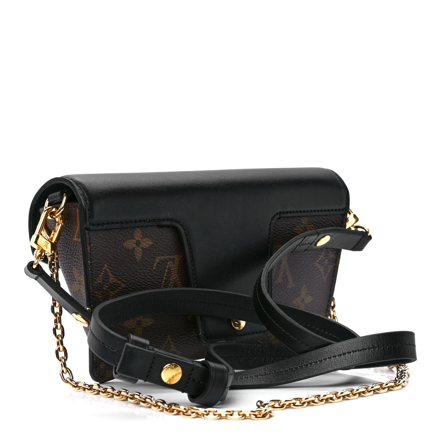 Monogram Padlock On Strap Black
