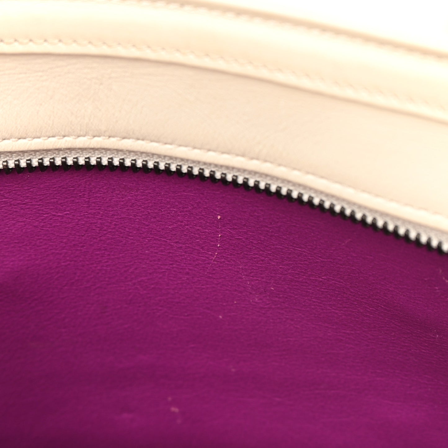 Smooth Calfskin Nano Luggage White Magenta