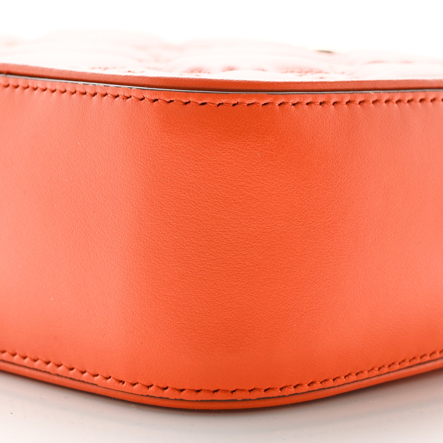 Calfskin GG Matelasse Shoulder Bag Spring Orange Natural