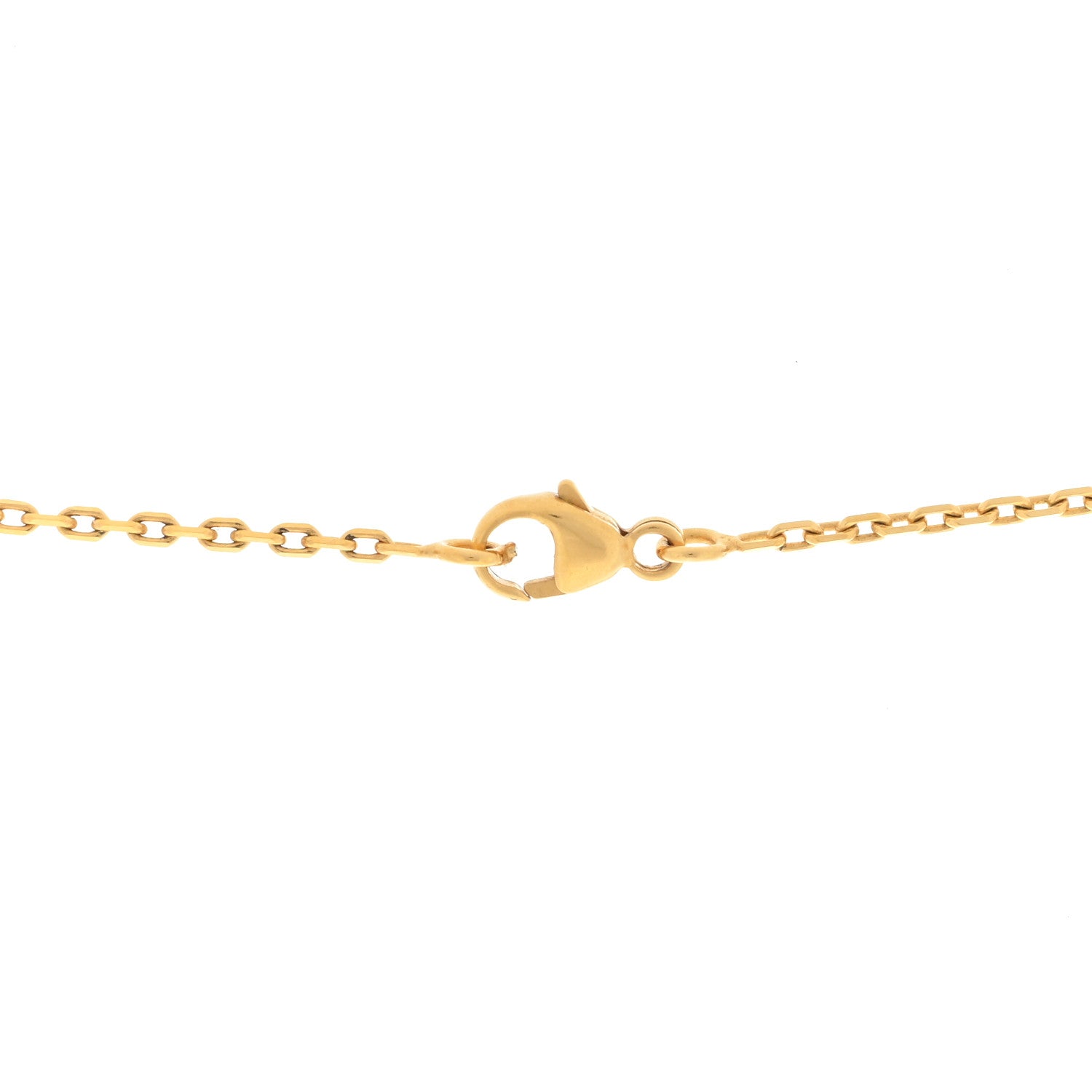 Hermes Lacquered Gold Pop H Pendant Necklace Rouge Vif 4 of 4