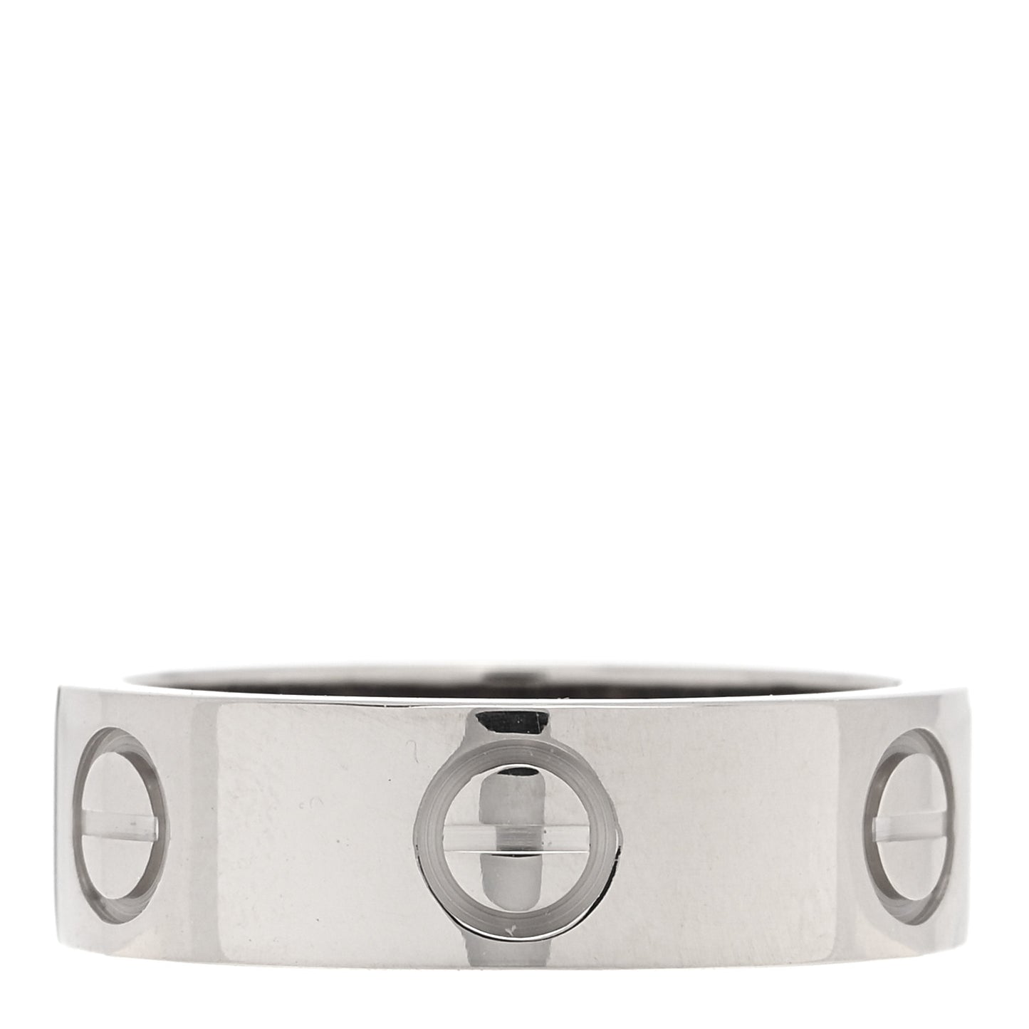 18K White Gold 5.5mm LOVE Ring 50 5.25