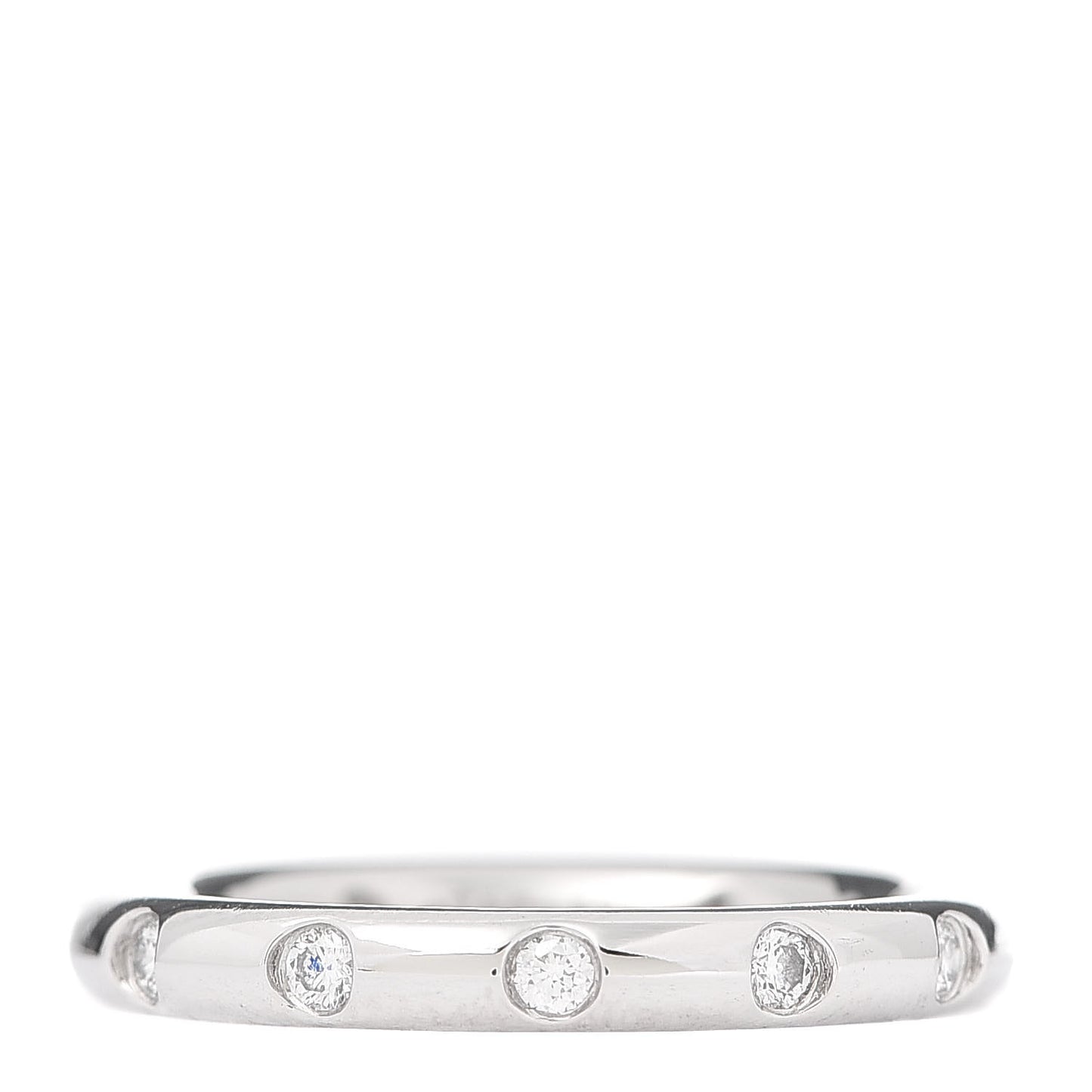 Platinum Diamond Bezet Band Ring 49 4.75