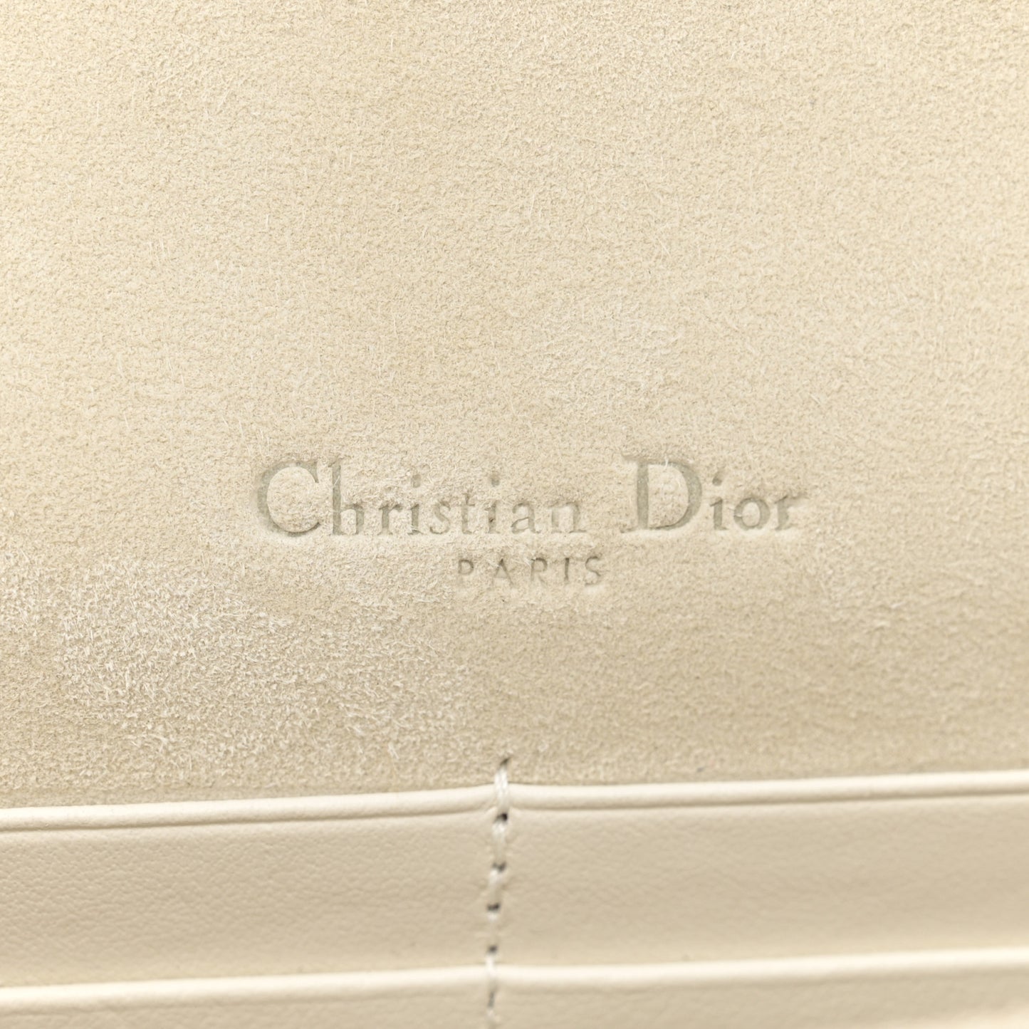 Calfskin Printed Dior In Lights Lady Dior 2-In-1 Pouch Latte Multicolor
