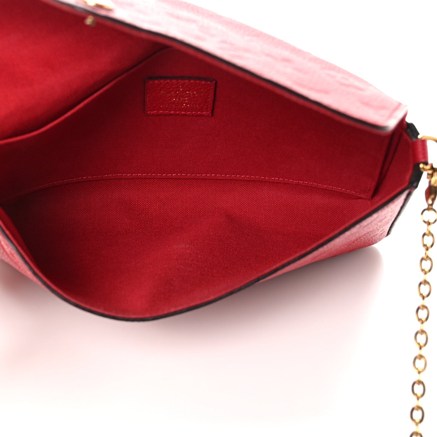 Empreinte Pochette Felicie Chain Wallet Cherry