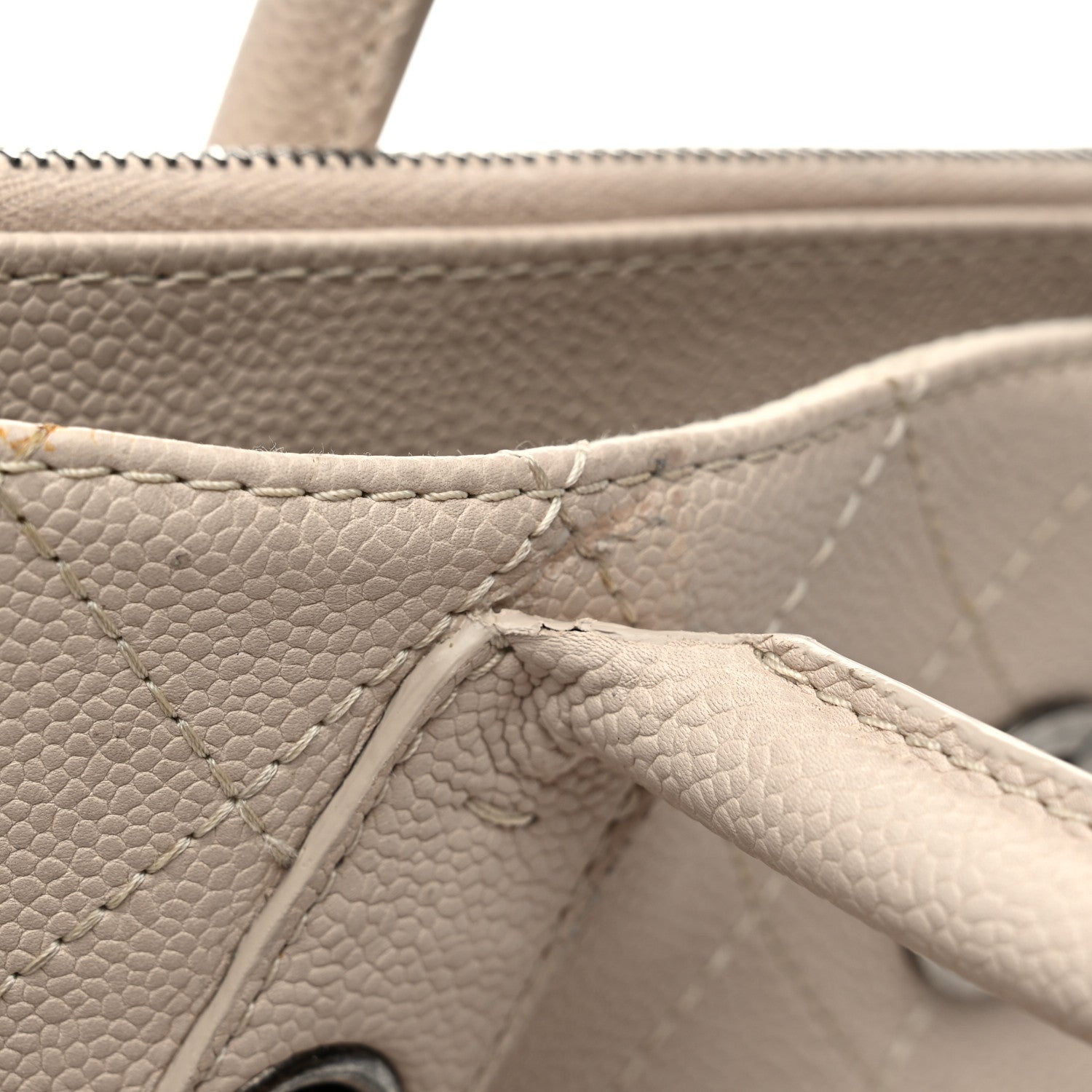 Chanel Grained Vegetal Calfskin Urban Shopping Tote Light Beige 12 of 14